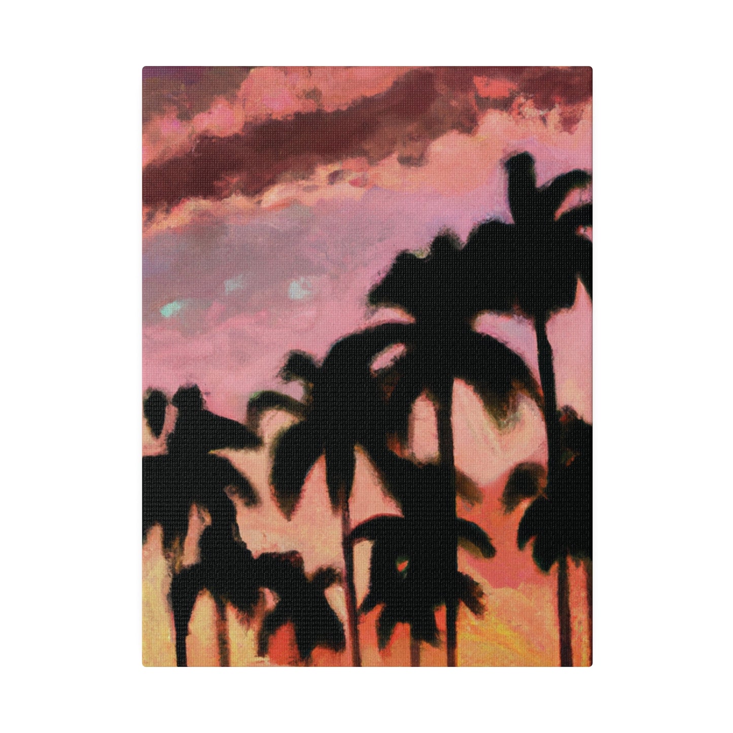 8559Q - Miami Beach Sunset Painting Print | Miami | Beach | Sunset | Poster | Home Decor | Wall Art | Canvas