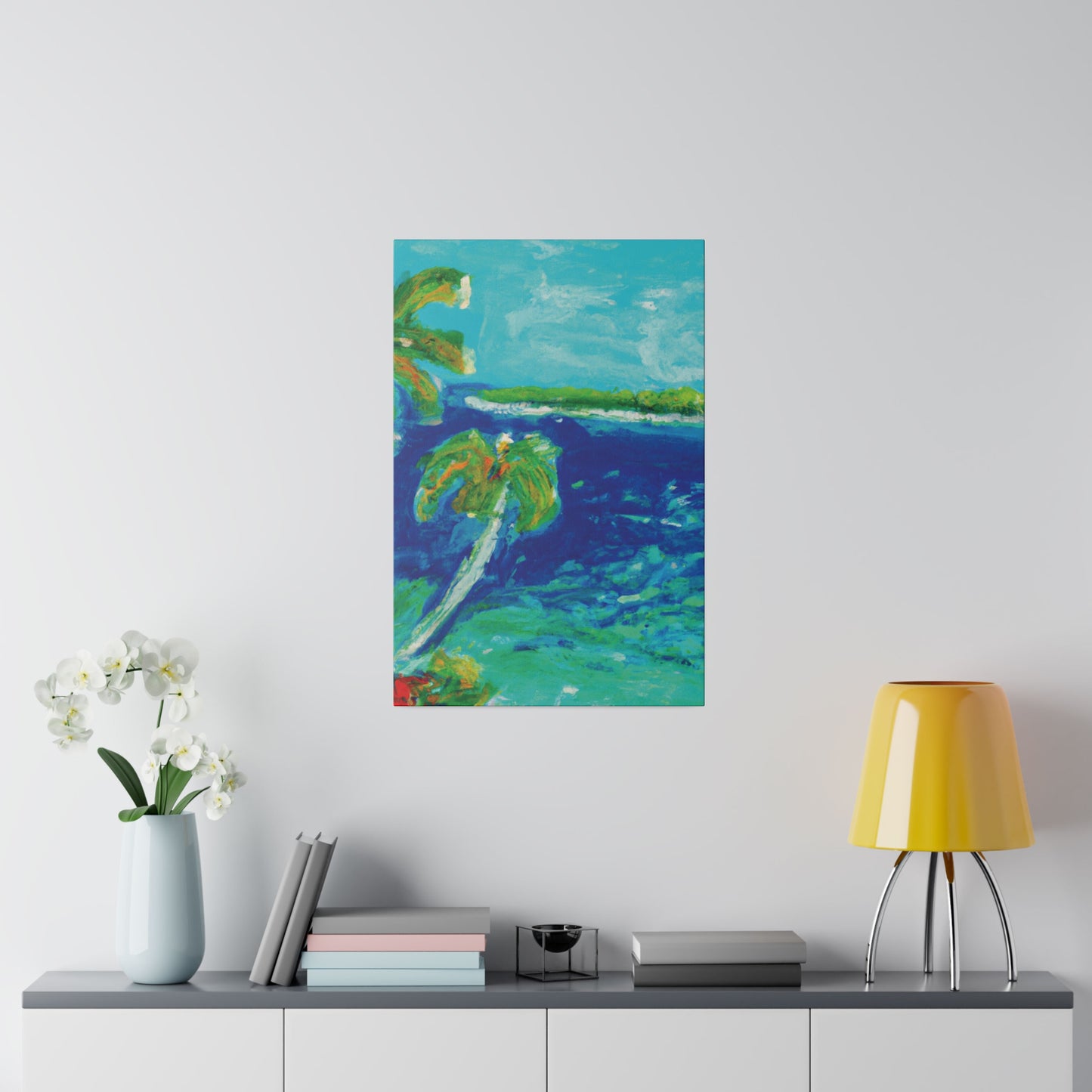 4657V - Bahamas Ocean Painting Print | Bahamas | Ocean | Beach | Poster | Home Decor | Wall Art | Canvas