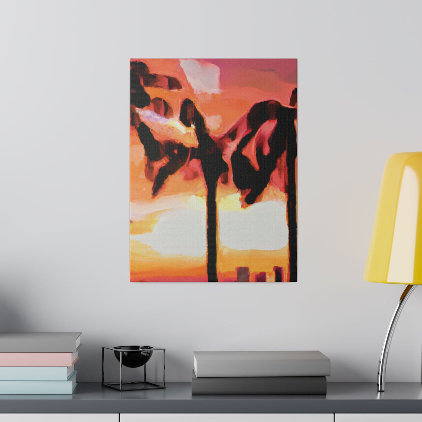 6372O - Miami Beach Sunset Painting Print | Miami | Beach | Sunset | Poster | Home Decor | Wall Art | Canvas