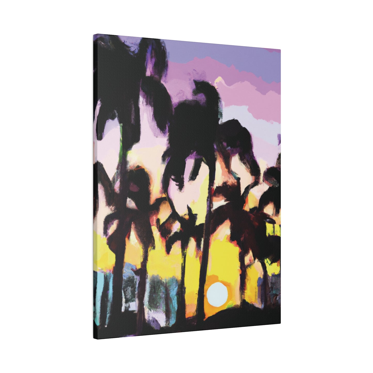 5231Y - Miami Beach Sunset Painting Print | Miami | Beach | Sunset | Poster | Home Decor | Wall Art | Canvas