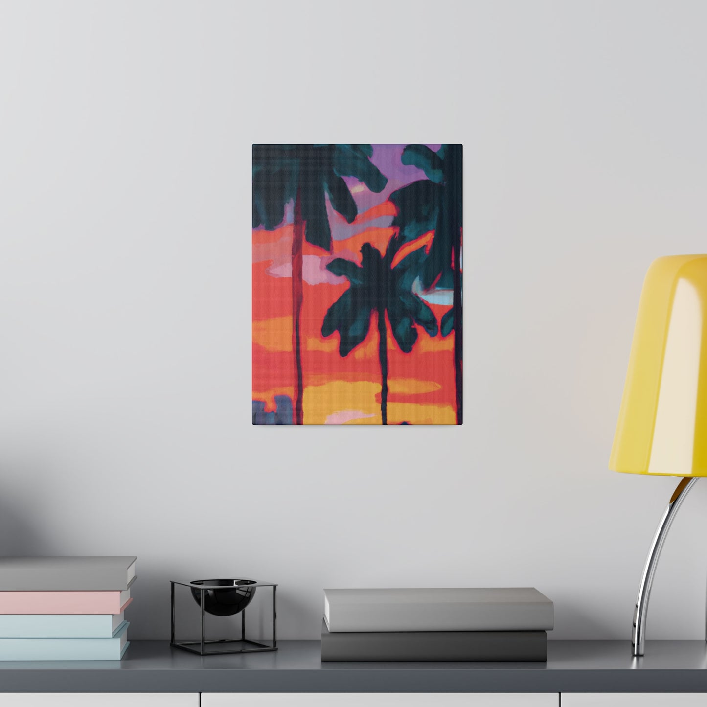 8175T - Miami Beach Sunset Painting Print | Miami | Beach | Sunset | Poster | Home Decor | Wall Art | Canvas