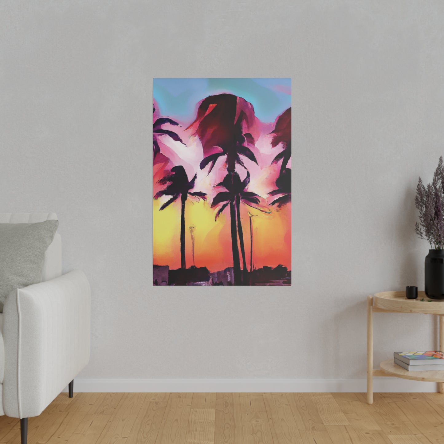 4536X - Miami Beach Sunset Painting Print | Miami | Beach | Sunset | Poster | Home Decor | Wall Art | Canvas