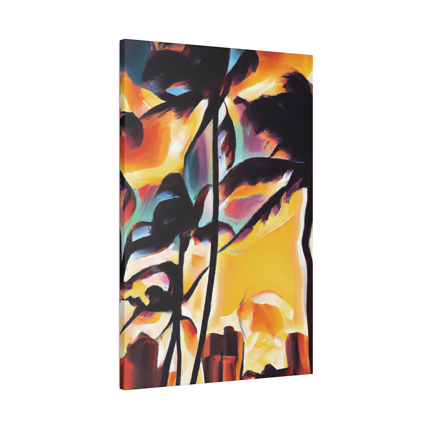 7343H - Miami Beach Sunset Painting Print | Miami | Beach | Sunset | Poster | Home Decor | Wall Art | Canvas