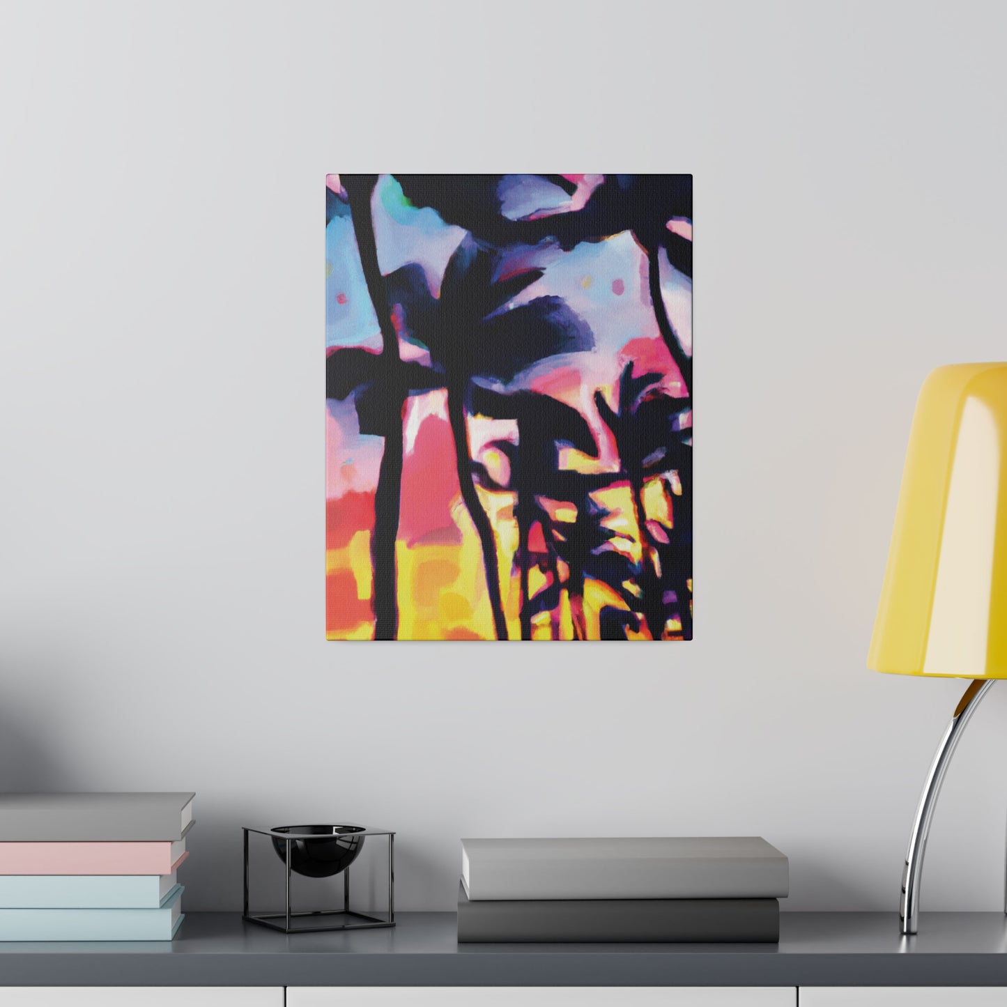 2637V - Miami Beach Sunset Painting Print | Miami | Beach | Sunset | Poster | Home Decor | Wall Art | Canvas