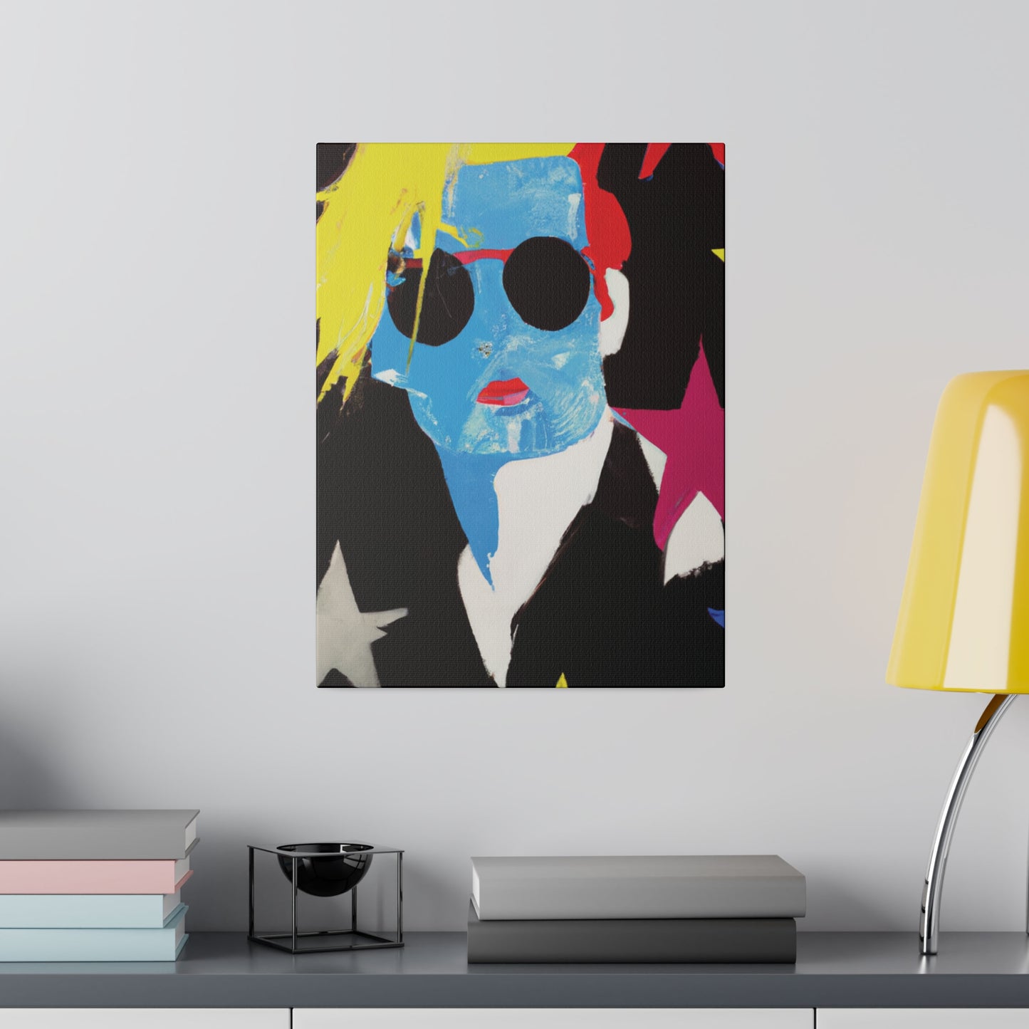 9993U - Rockstar Painting Print | Face | Abstract | Poster | Home Decor | Wall Art | Music Art | Canvas