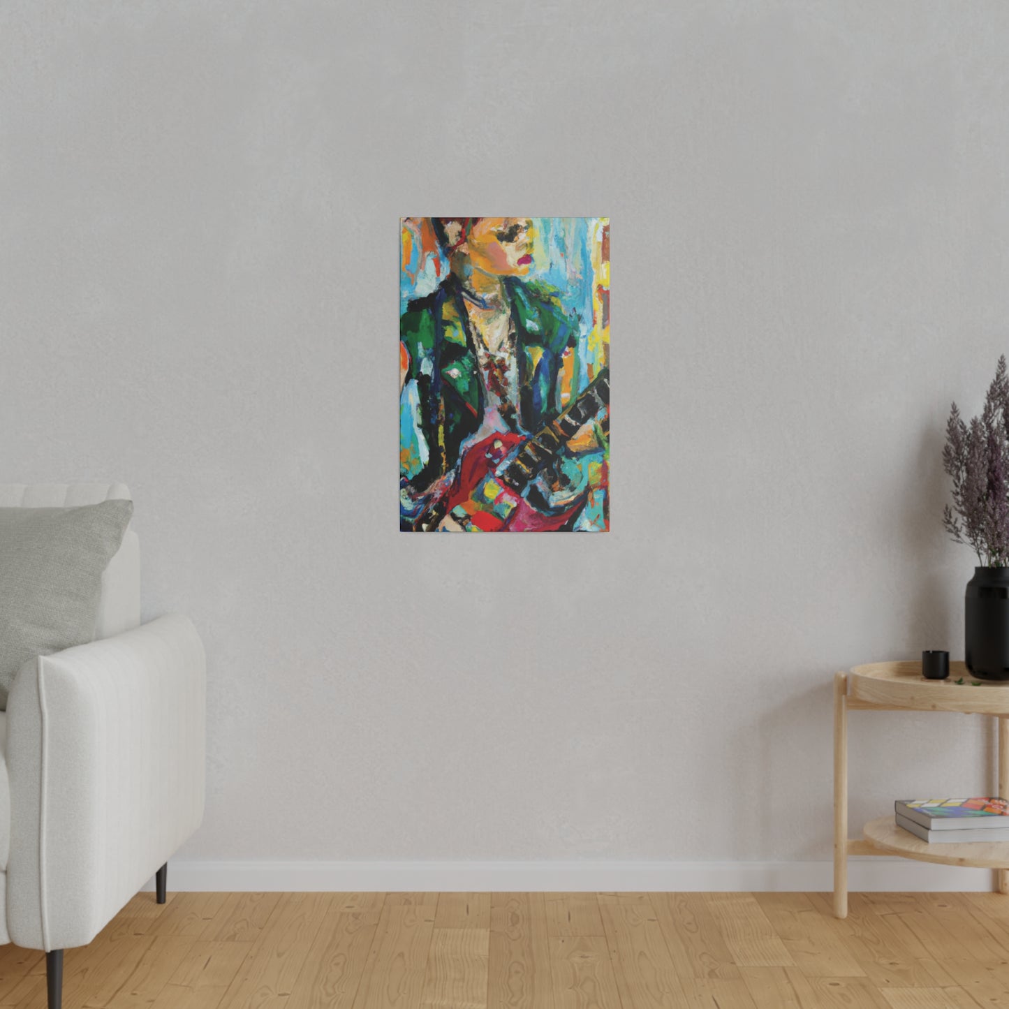 8554D - Rockstar Oil Painting Style Print | Poster | Home Decor | Wall Art | Music Art | Canvas