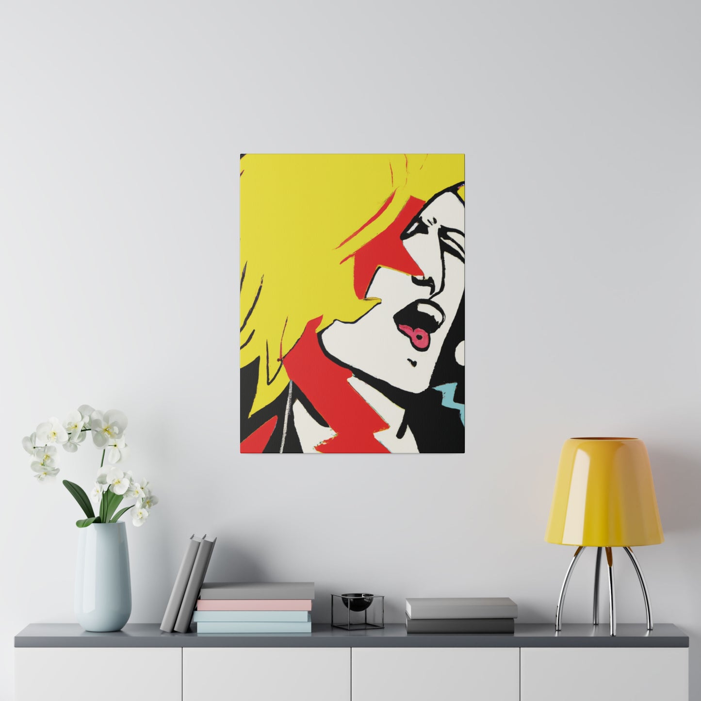 6373A - Rockstar Painting Print | Face | Abstract | Poster | Home Decor | Wall Art | Music Art | Canvas