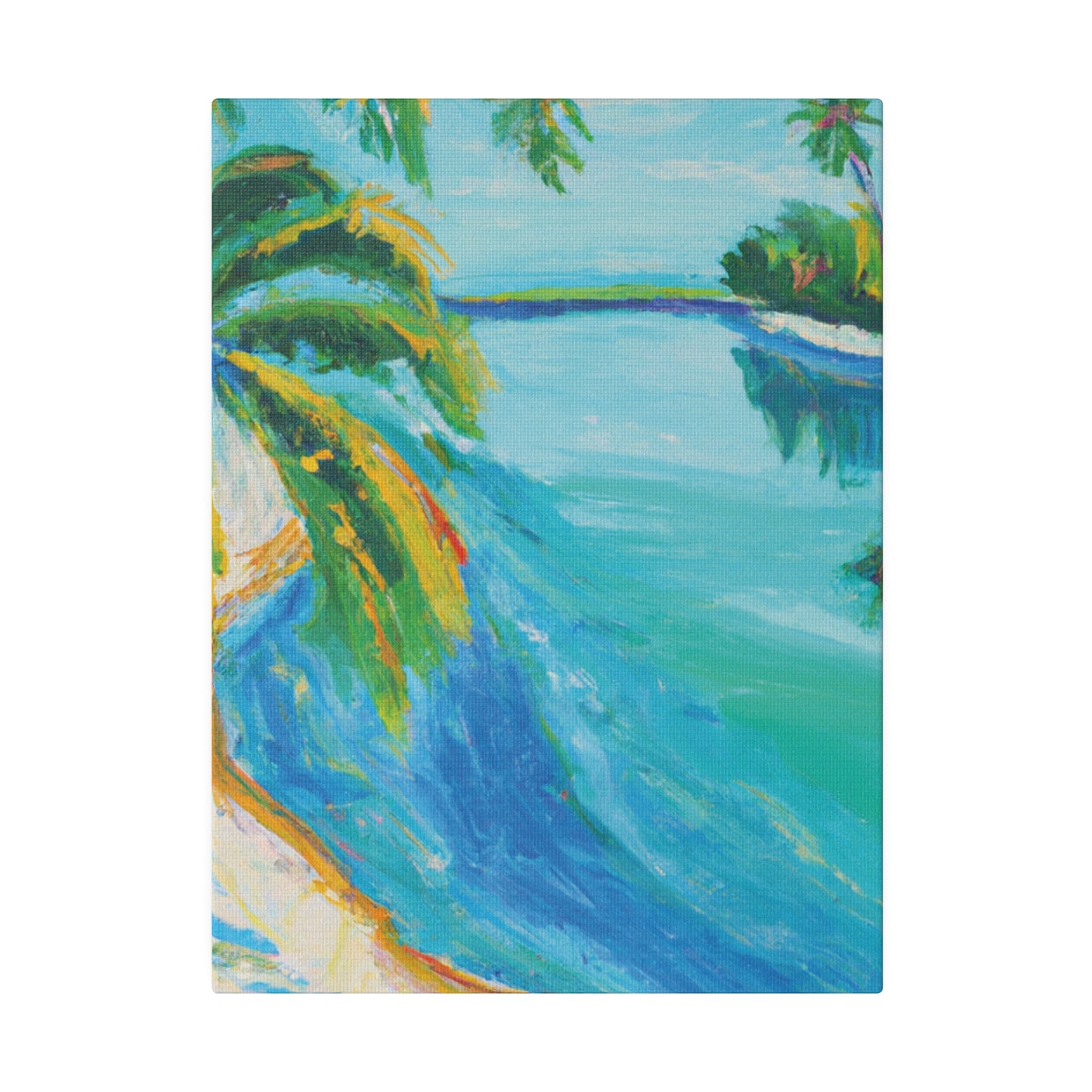 5339K - Bahamas Ocean Painting Print | Bahamas | Ocean | Beach | Poster | Home Decor | Wall Art | Canvas