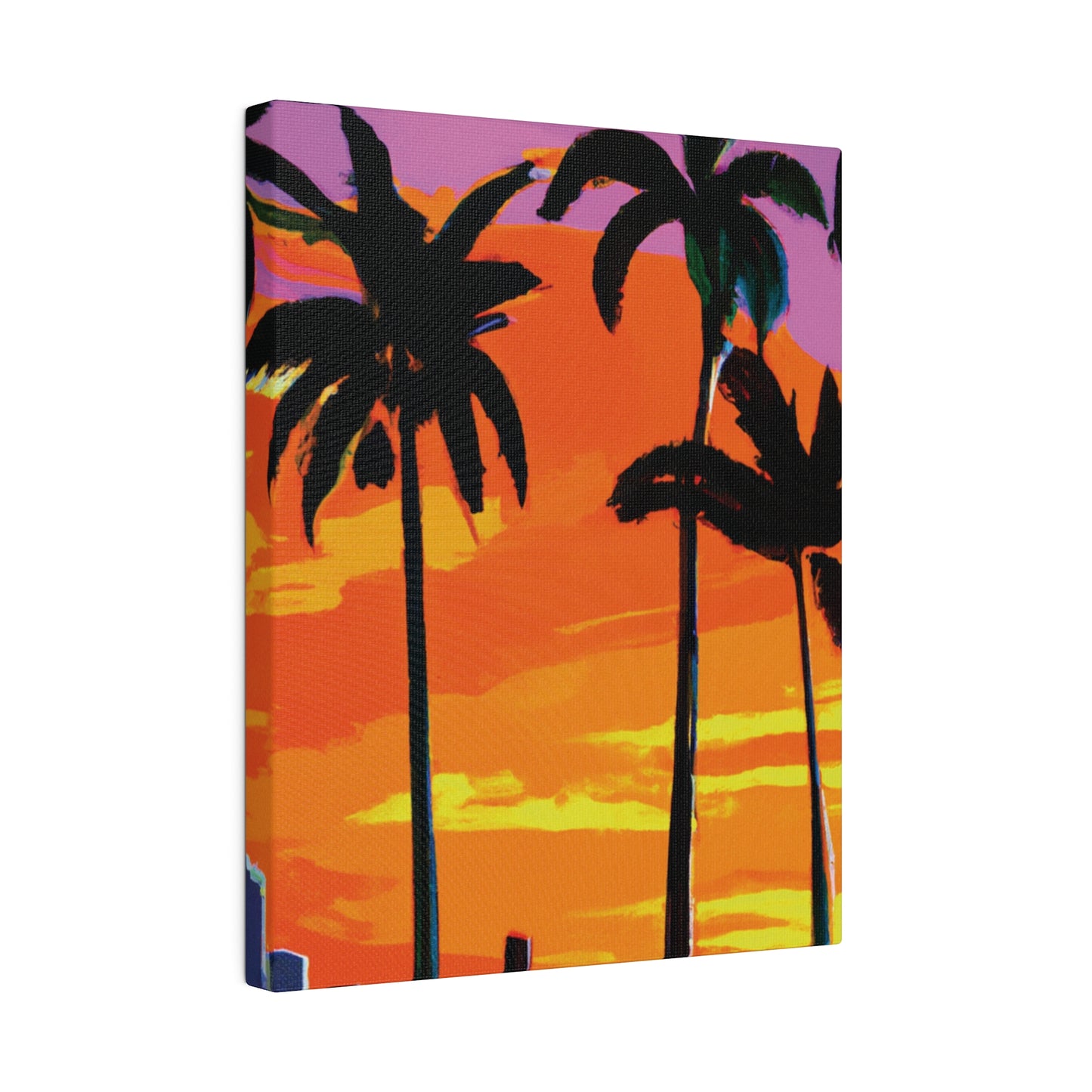 7834K - Miami Beach Sunset Painting Print | Miami | Beach | Sunset | Poster | Home Decor | Wall Art | Canvas