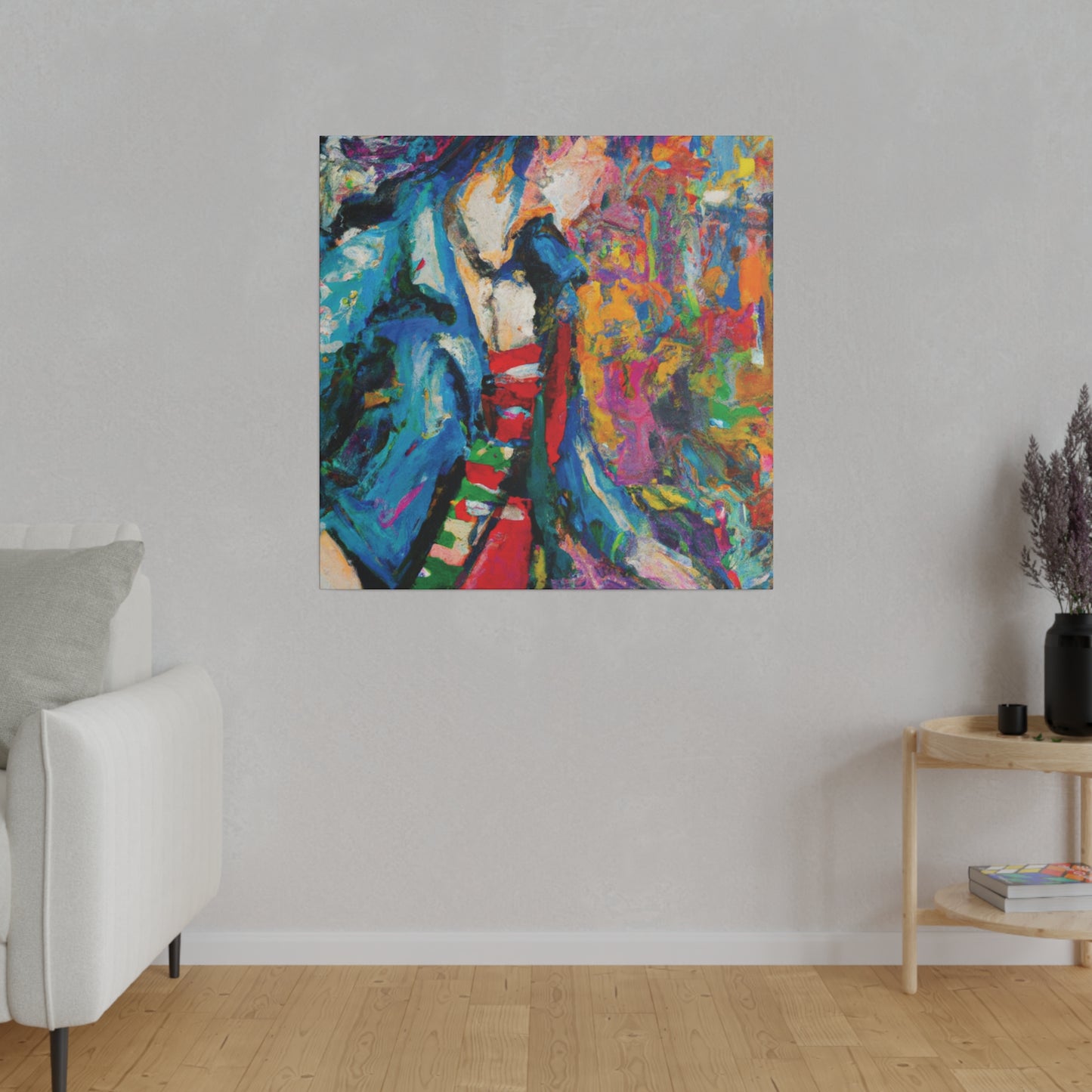 3863M - Rockstar Oil Painting Style Print | Poster | Home Decor | Wall Art | Music Art | Canvas