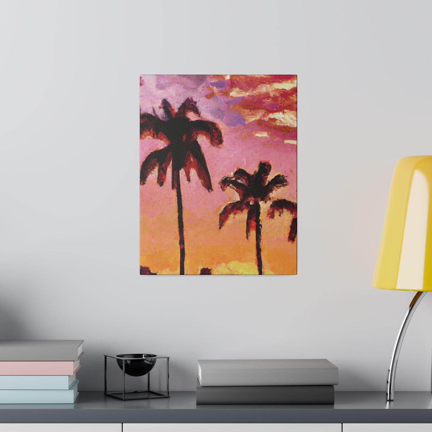 7485A - Miami Beach Sunset Painting Print | Miami | Beach | Sunset | Poster | Home Decor | Wall Art | Canvas