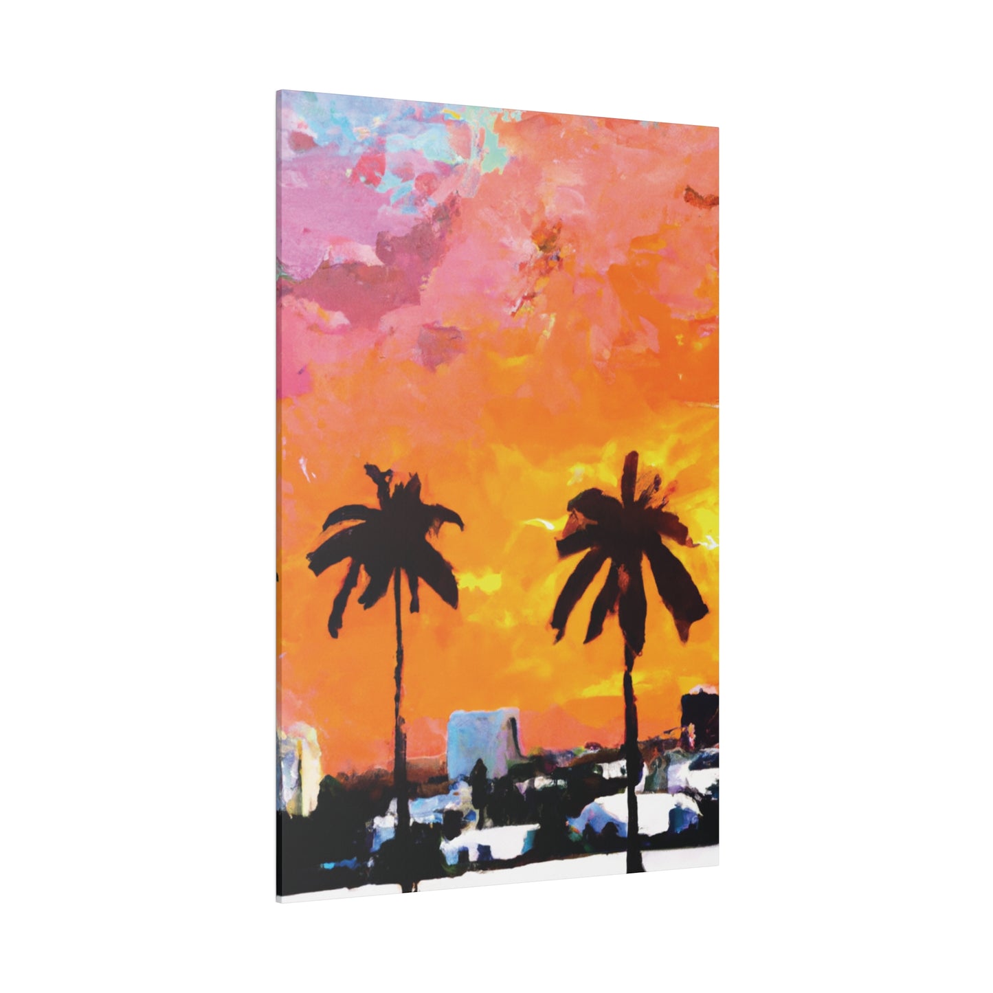 2759A - Miami Beach Sunset Painting Print | Miami | Beach | Sunset | Poster | Home Decor | Wall Art | Canvas