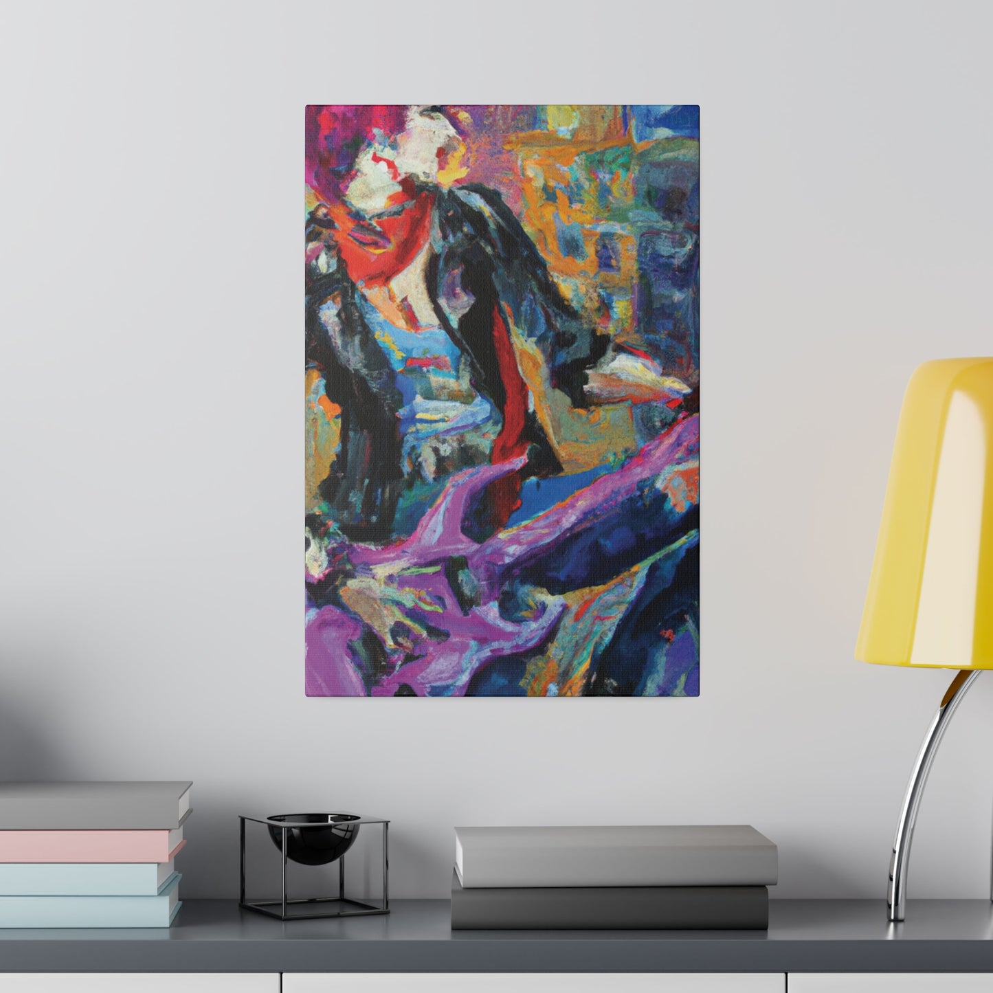 4827X - Rockstar Oil Painting Style Print | Poster | Home Decor | Wall Art | Music Art | Canvas