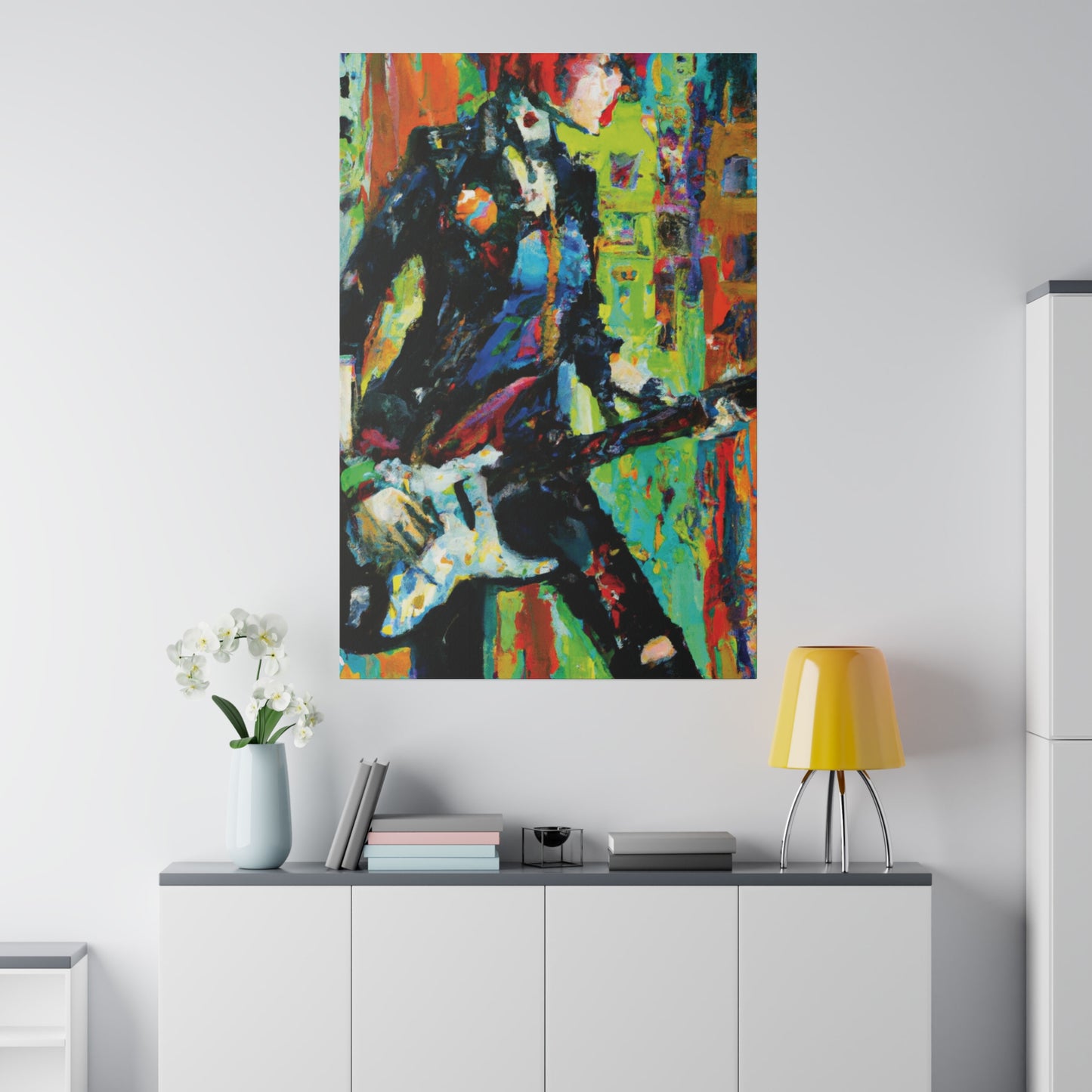 2760G - Rockstar Oil Painting Style Print | Poster | Home Decor | Wall Art | Music Art | Canvas