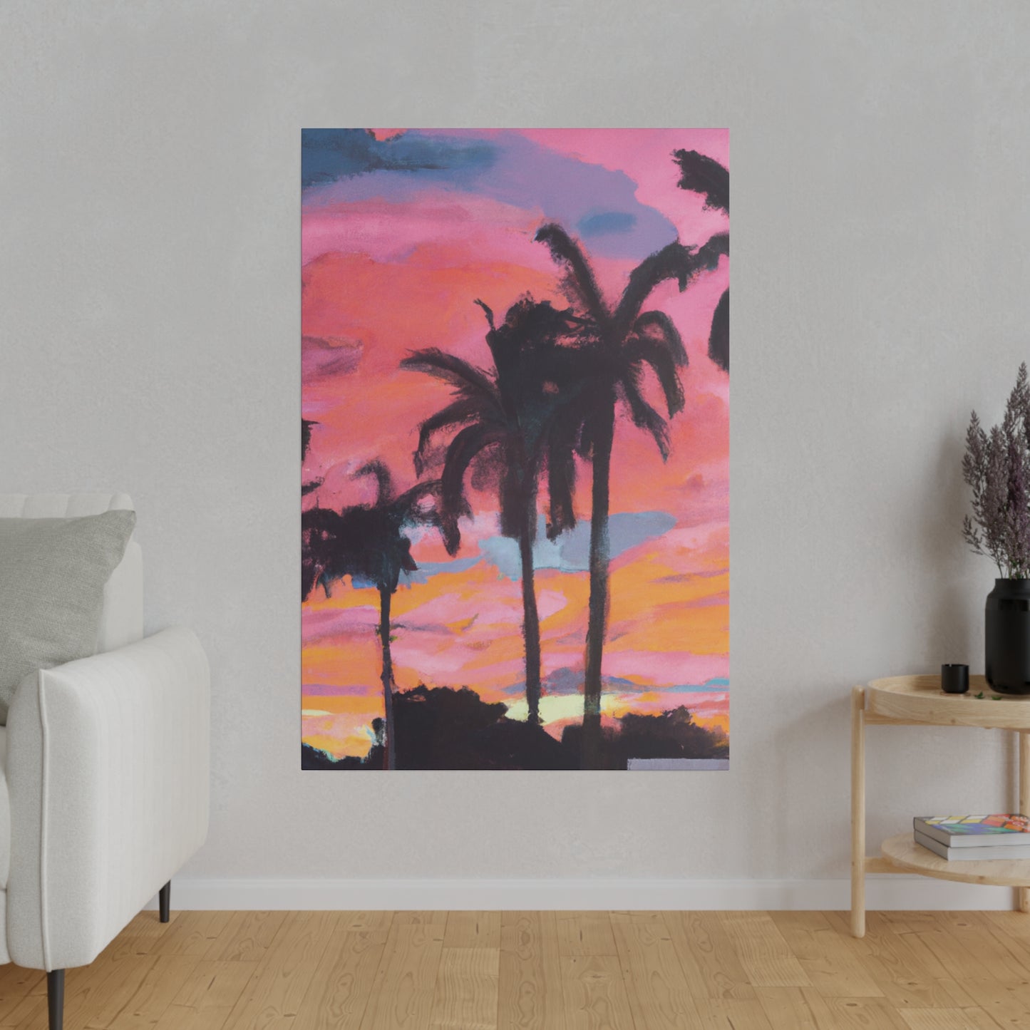 6349G - Miami Beach Sunset Painting Print | Miami | Beach | Sunset | Poster | Home Decor | Wall Art | Canvas