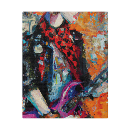 9348Q - Rockstar Oil Painting Style Print | Poster | Home Decor | Wall Art | Music Art | Canvas