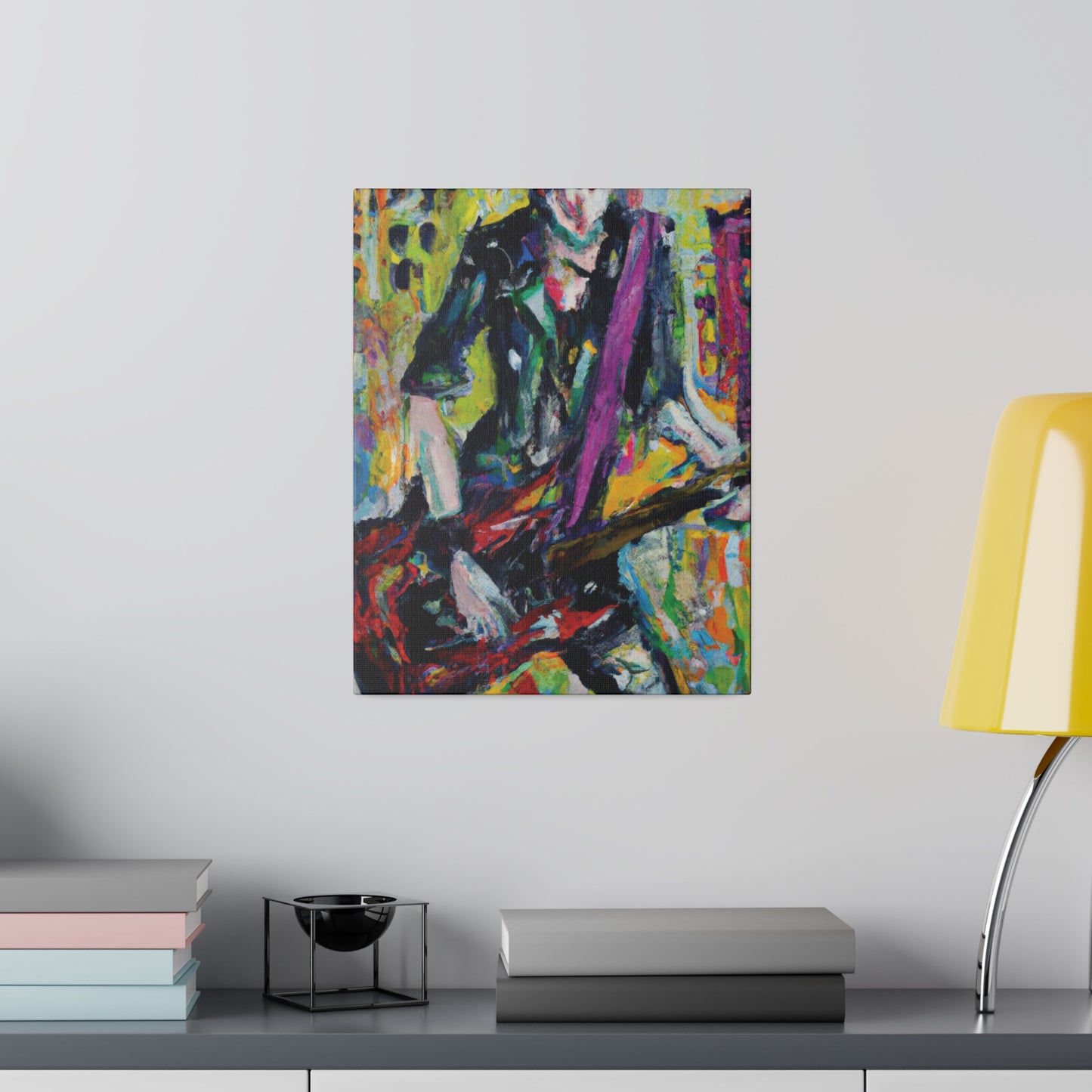 5521G - Rockstar Oil Painting Style Print | Poster | Home Decor | Wall Art | Music Art | Canvas