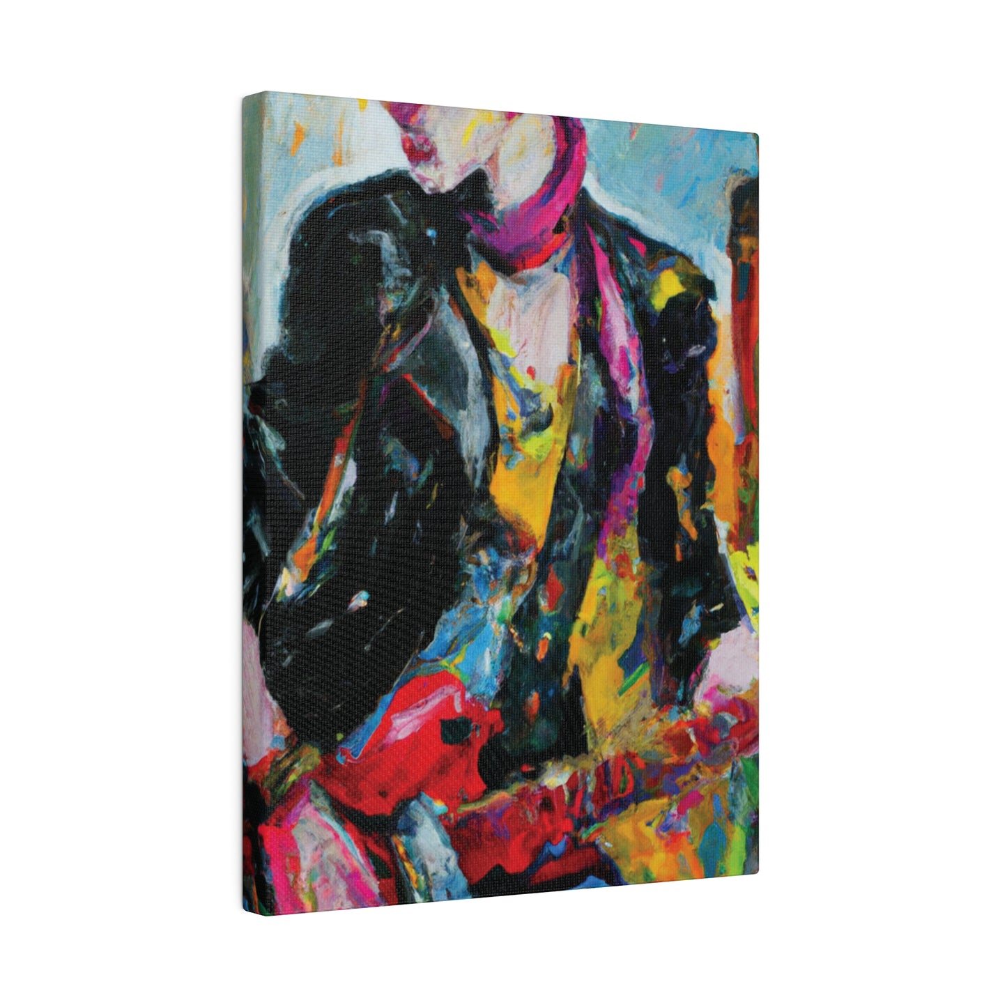 8178F - Rockstar Oil Painting Style Print | Poster | Home Decor | Wall Art | Music Art | Canvas