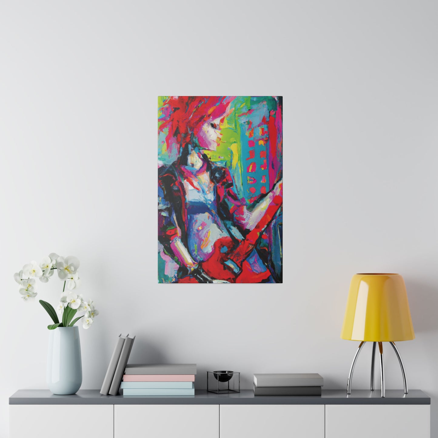 2177U - Rockstar Oil Painting Style Print | Poster | Home Decor | Wall Art | Music Art | Canvas