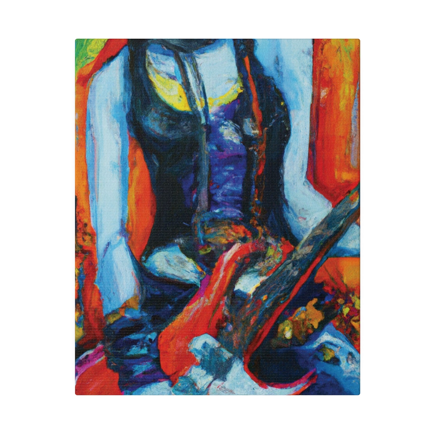 9232G - Rockstar Oil Painting Style Print | Poster | Home Decor | Wall Art | Music Art | Canvas