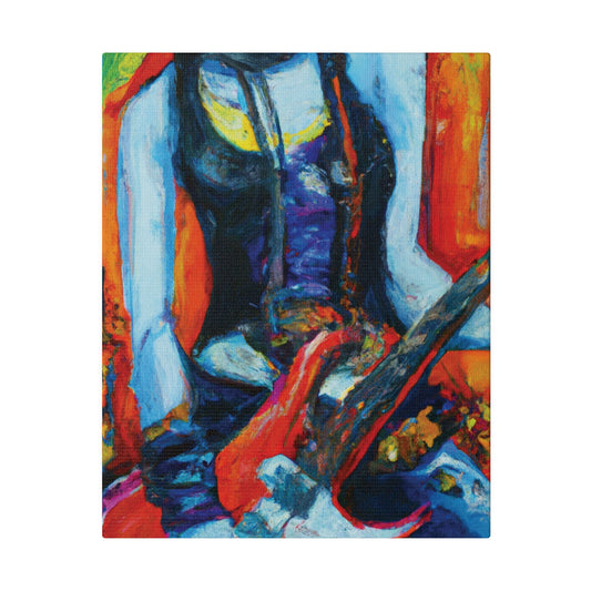 9232G - Rockstar Oil Painting Style Print | Poster | Home Decor | Wall Art | Music Art | Canvas