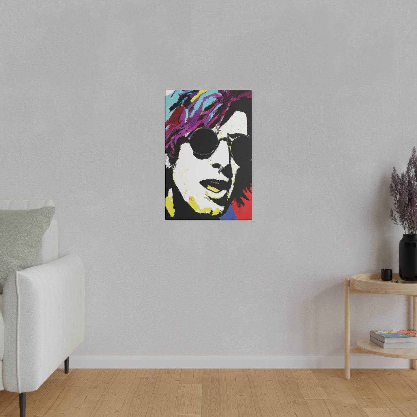 9436F - Rockstar Painting Print | Face | Abstract | Poster | Home Decor | Wall Art | Music Art | Canvas