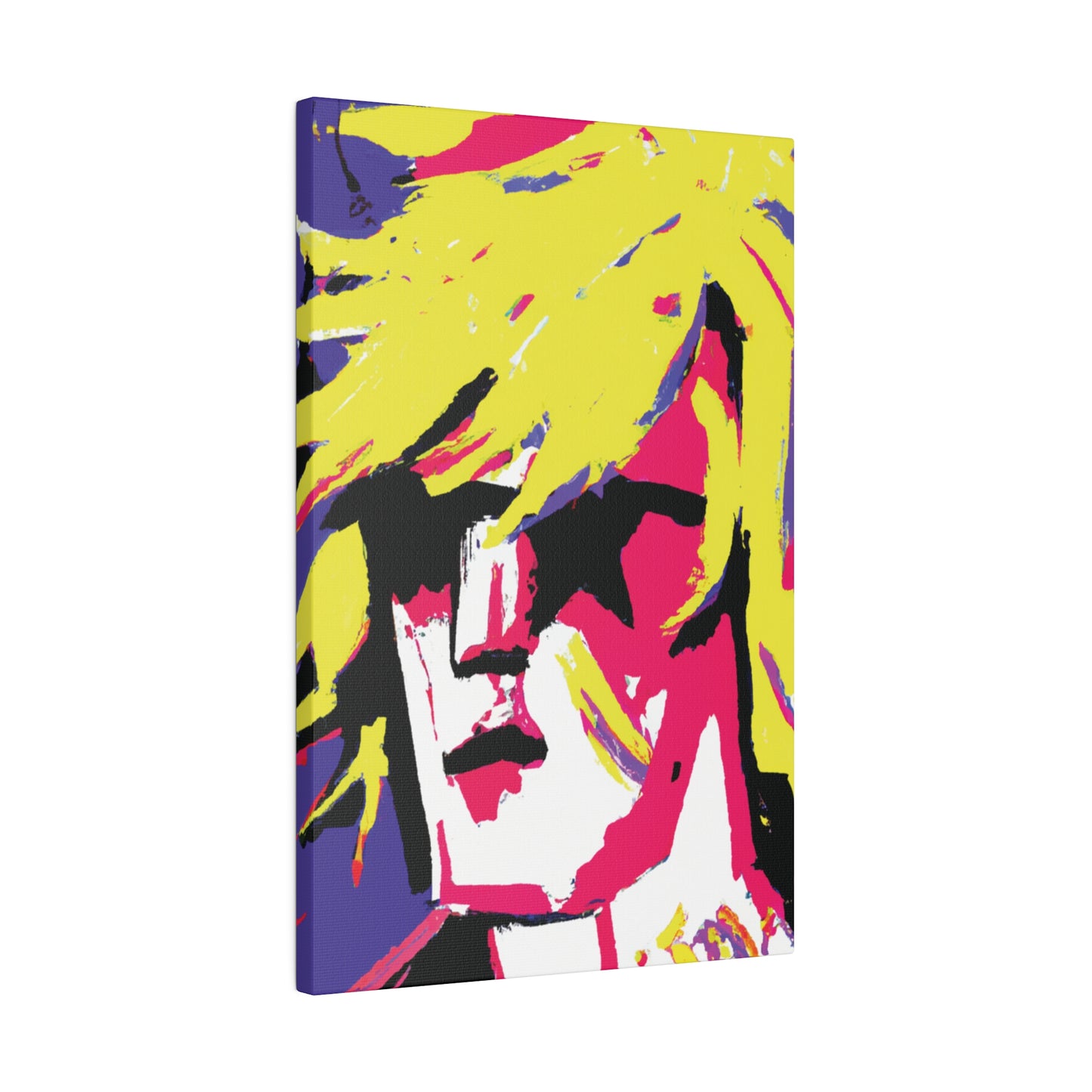 7709F - Rockstar Painting Print | Face | Abstract | Poster | Home Decor | Wall Art | Music Art | Canvas