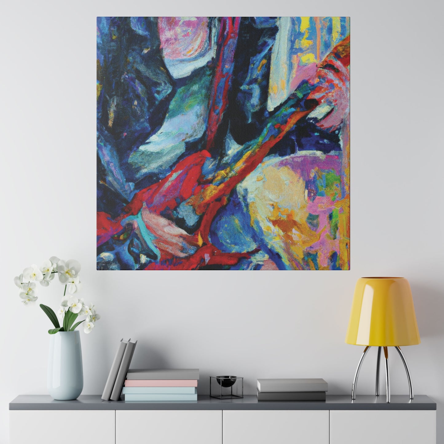 4512K - Rockstar Oil Painting Style Print | Poster | Home Decor | Wall Art | Music Art | Canvas