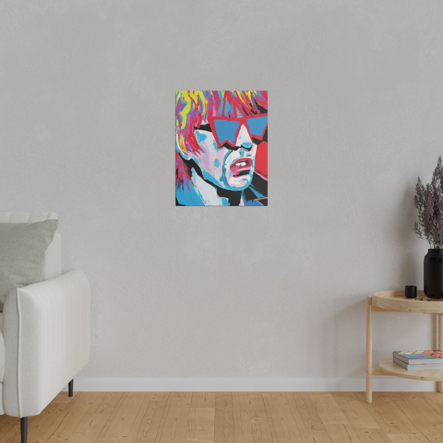 8517X - Rockstar Painting Print | Face | Abstract | Poster | Home Decor | Wall Art | Music Art | Canvas