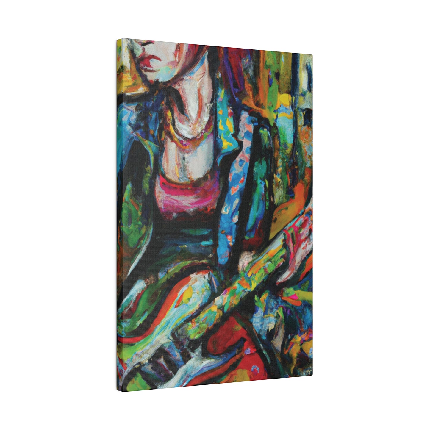 5376X - Rockstar Oil Painting Style Print | Poster | Home Decor | Wall Art | Music Art | Canvas