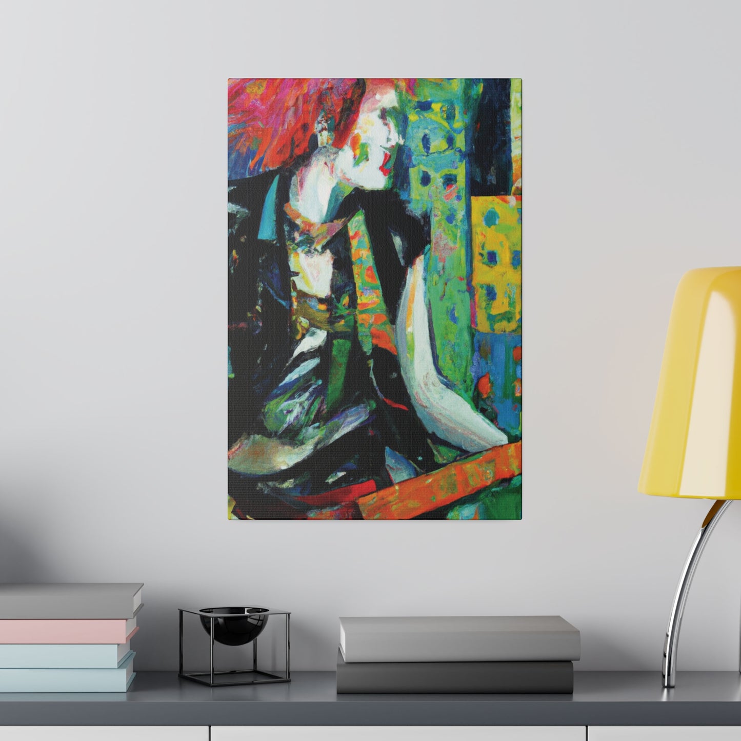 8726V - Rockstar Oil Painting Style Print | Poster | Home Decor | Wall Art | Music Art | Canvas