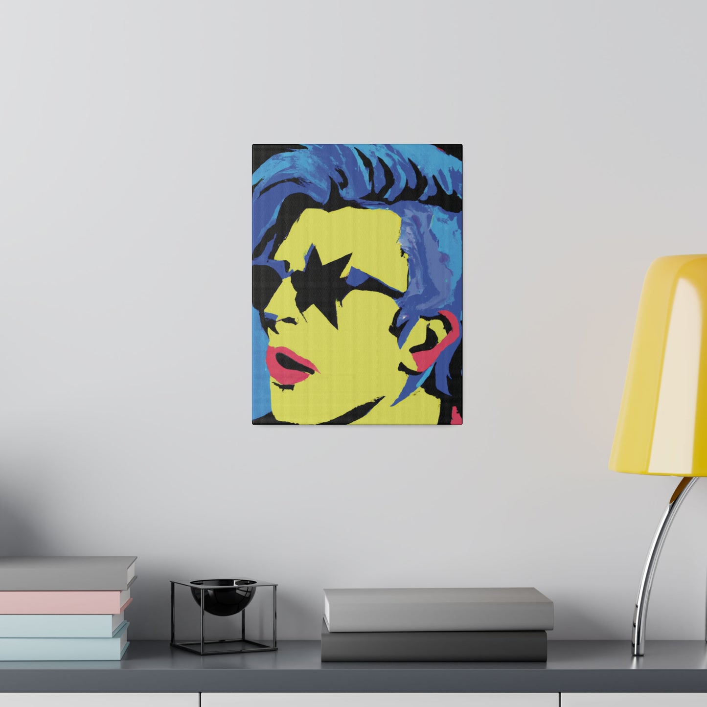 9361F - Rockstar Painting Print | Face | Abstract | Poster | Home Decor | Wall Art | Music Art | Canvas