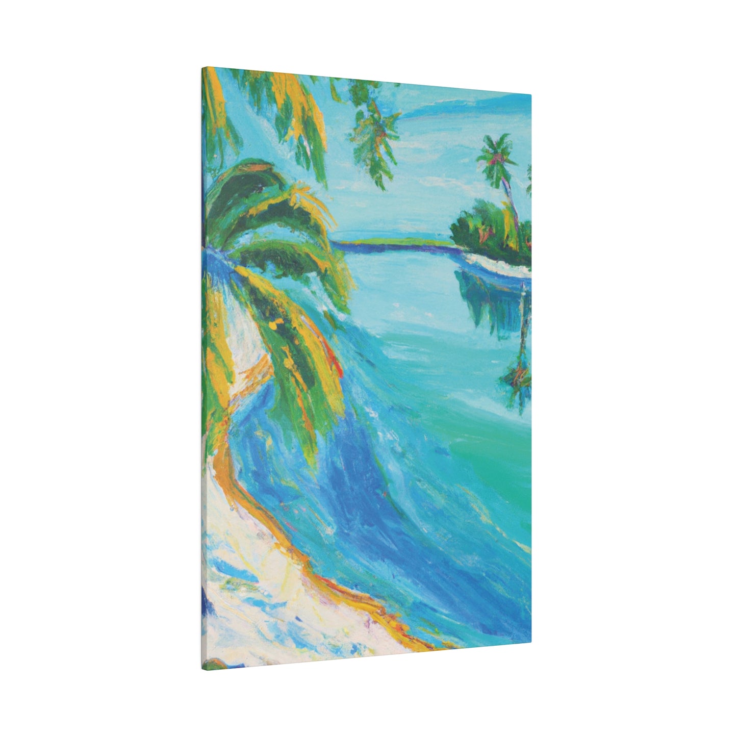 5339K - Bahamas Ocean Painting Print | Bahamas | Ocean | Beach | Poster | Home Decor | Wall Art | Canvas