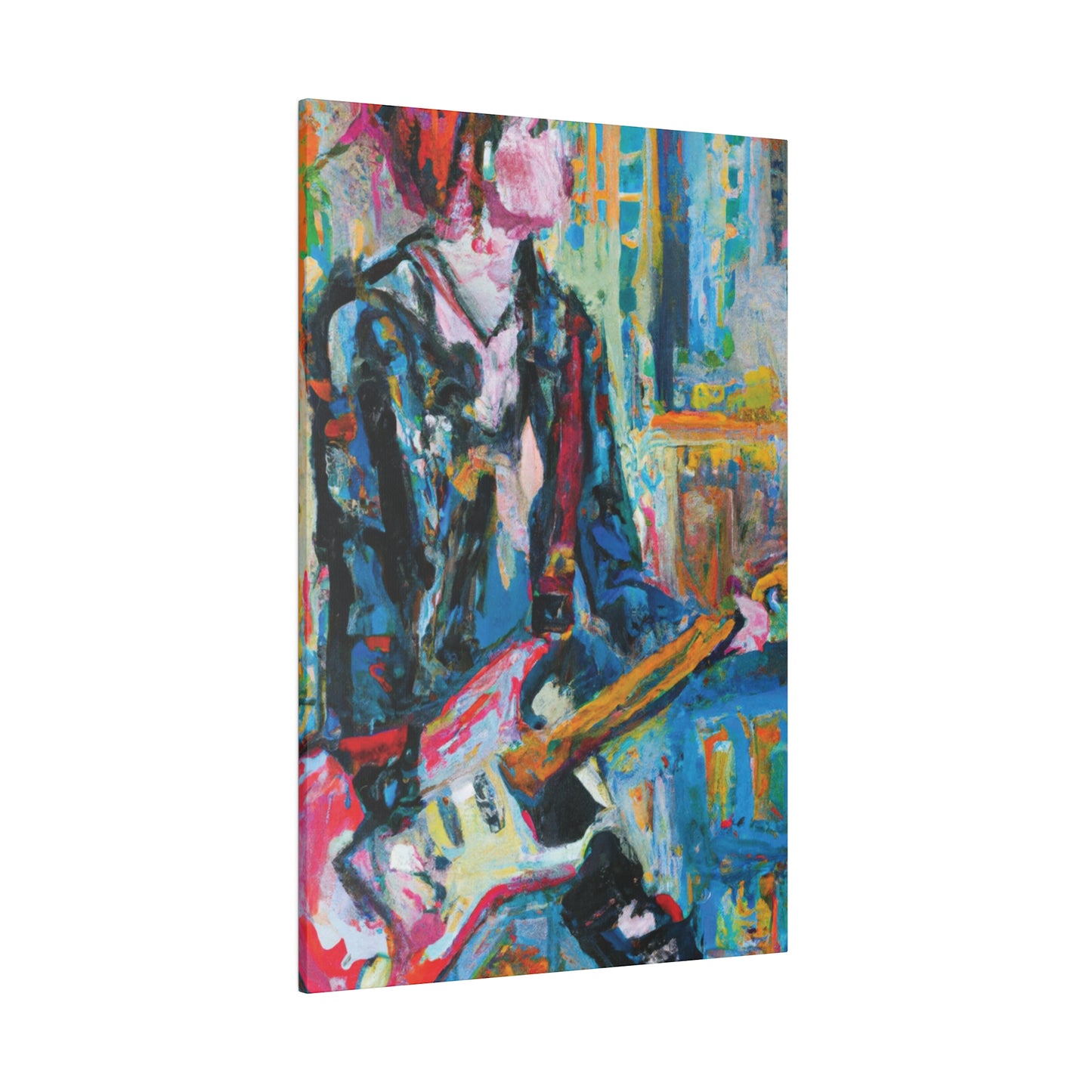 4712U - Rockstar Oil Painting Style Print | Poster | Home Decor | Wall Art | Music Art | Canvas