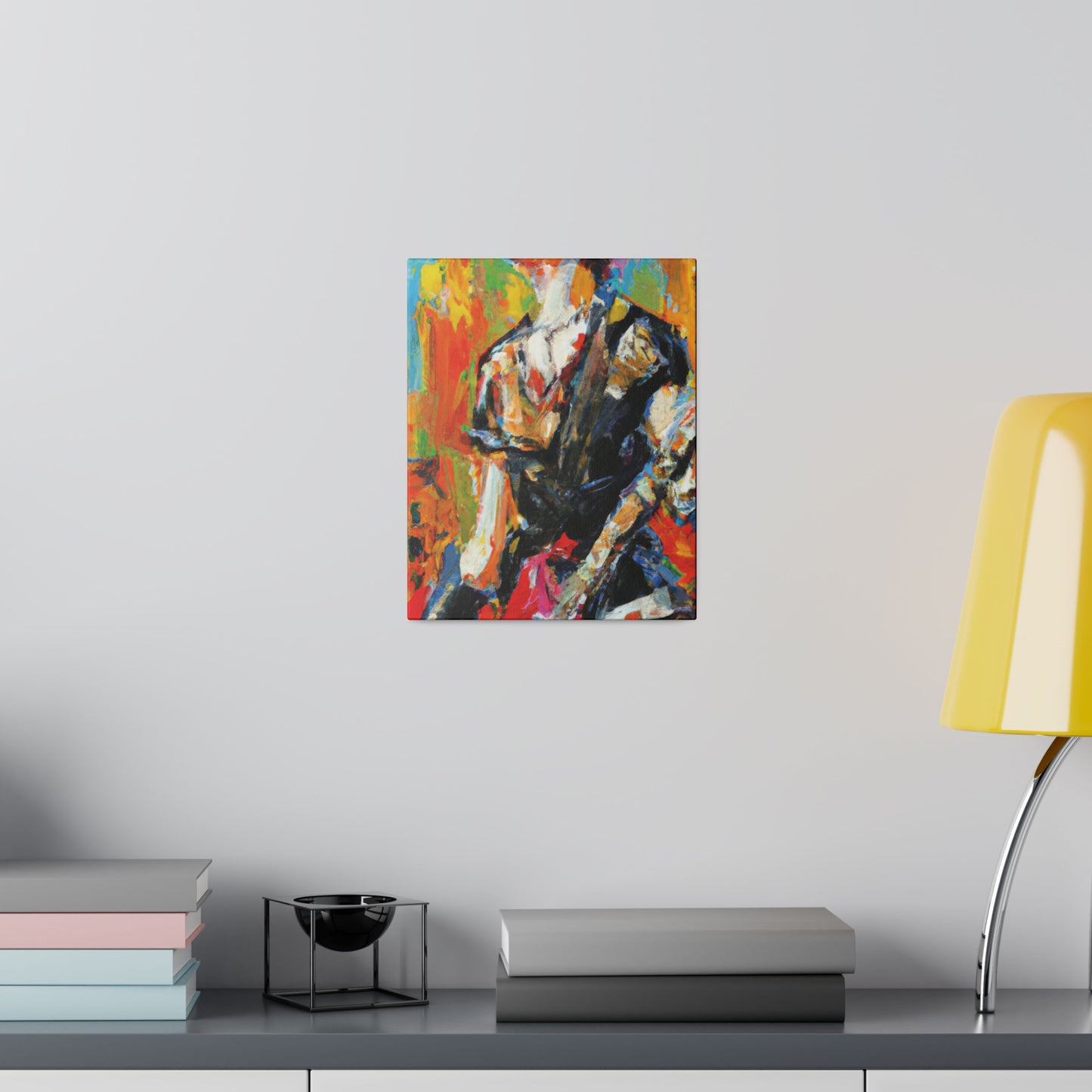 5867V - Rockstar Oil Painting Style Print | Poster | Home Decor | Wall Art | Music Art | Canvas