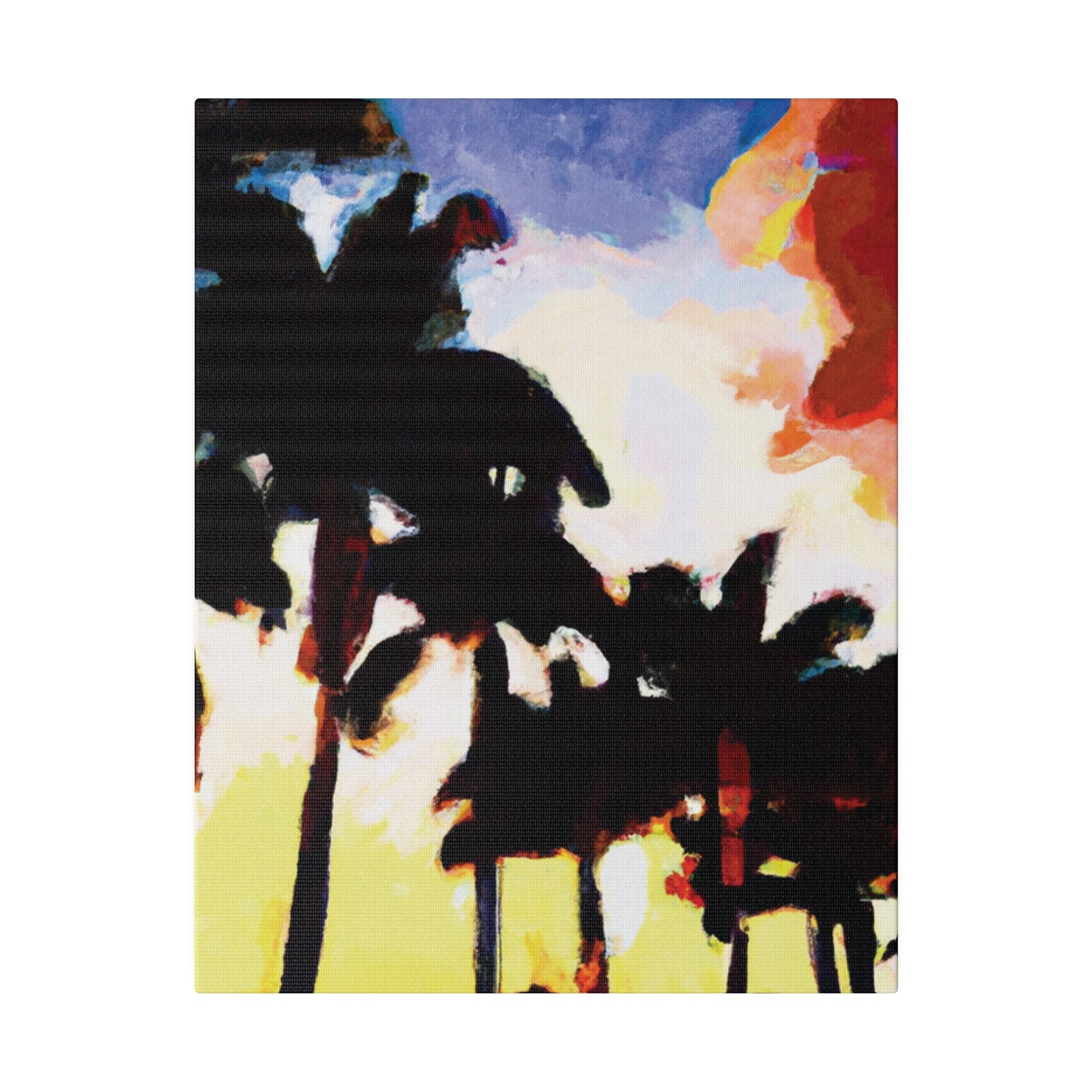 9127M - Miami Beach Sunset Painting Print | Miami | Beach | Sunset | Poster | Home Decor | Wall Art | Canvas