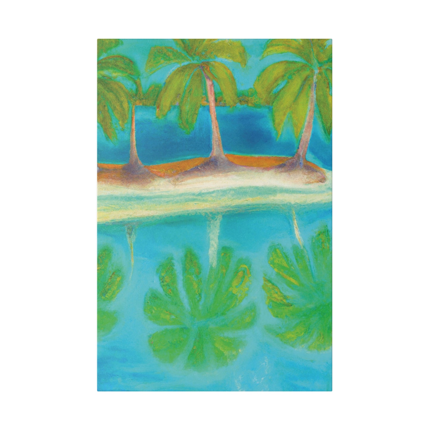 3294K - Bahamas Ocean Painting Print | Bahamas | Ocean | Beach | Poster | Home Decor | Wall Art | Canvas