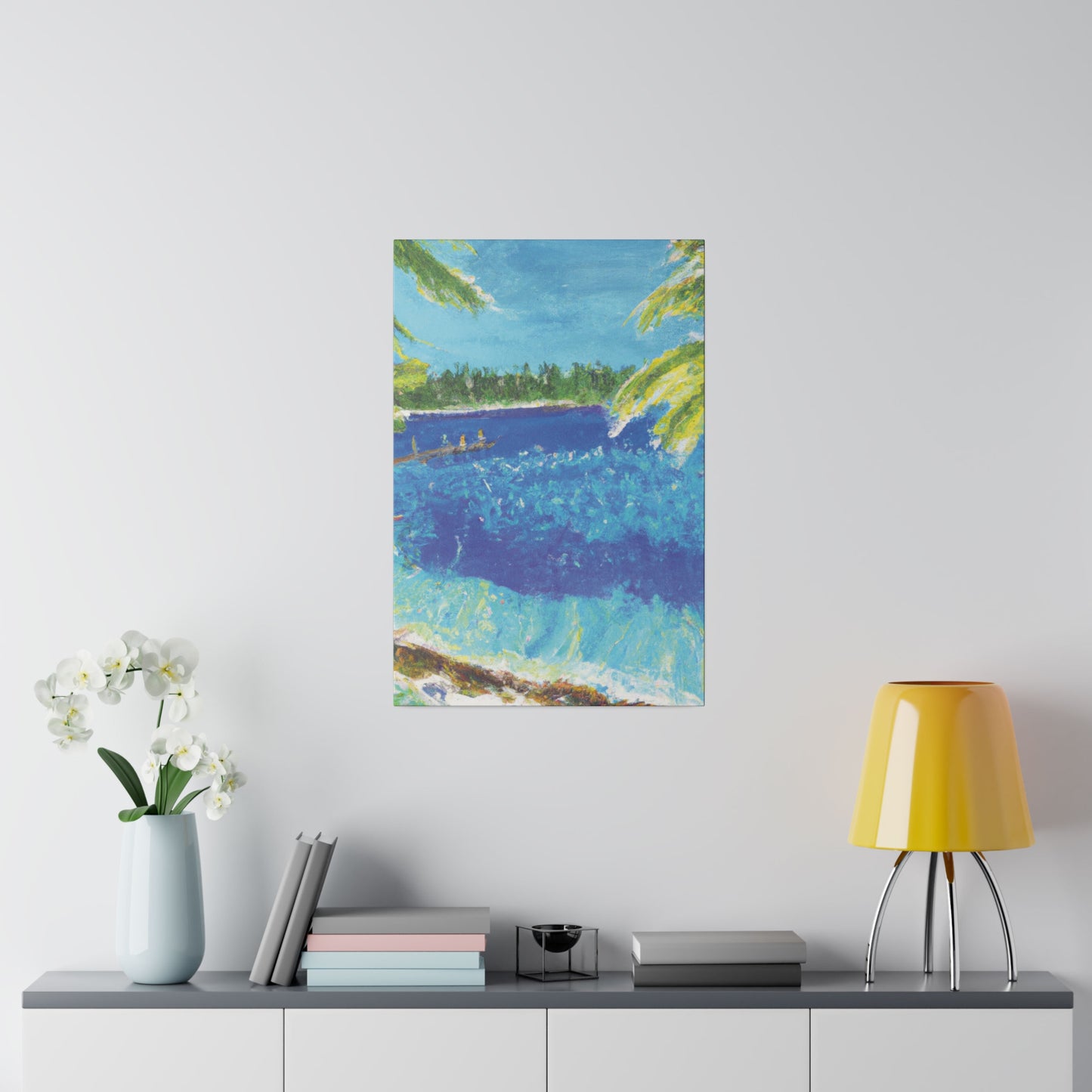 9673H - Bahamas Ocean Painting Print | Bahamas | Ocean | Beach | Poster | Home Decor | Wall Art | Canvas