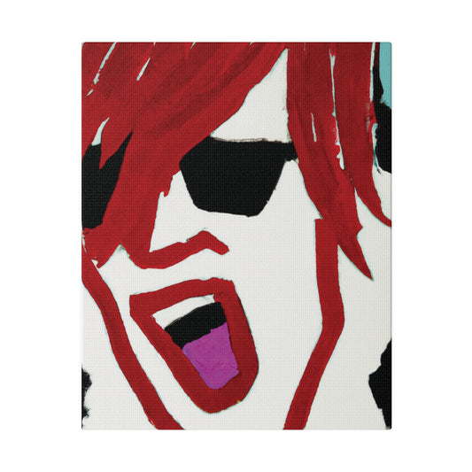 9499A - Rockstar Painting Print | Face | Abstract | Poster | Home Decor | Wall Art | Music Art | Canvas