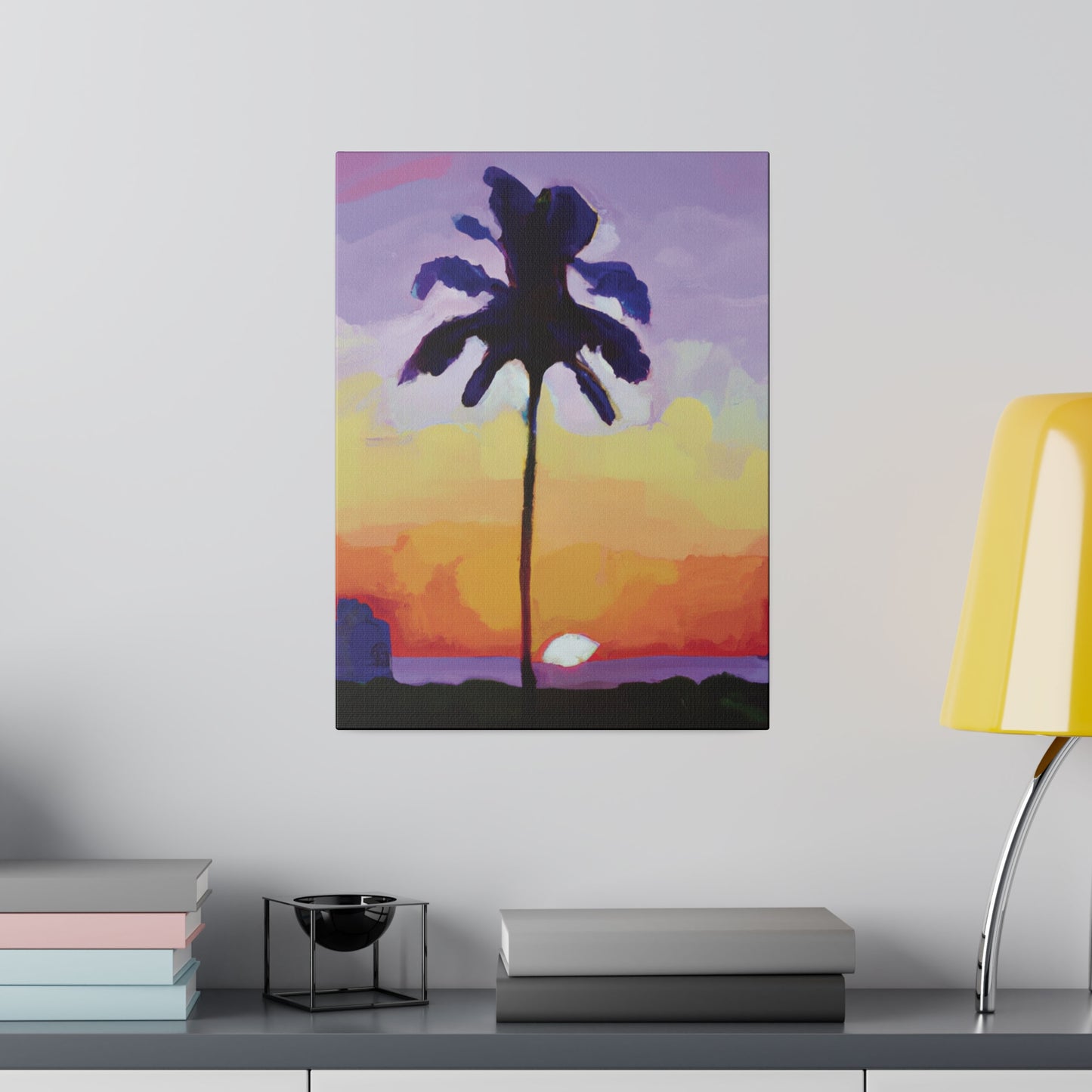 8495G - Miami Beach Sunset Painting Print | Miami | Beach | Sunset | Poster | Home Decor | Wall Art | Canvas