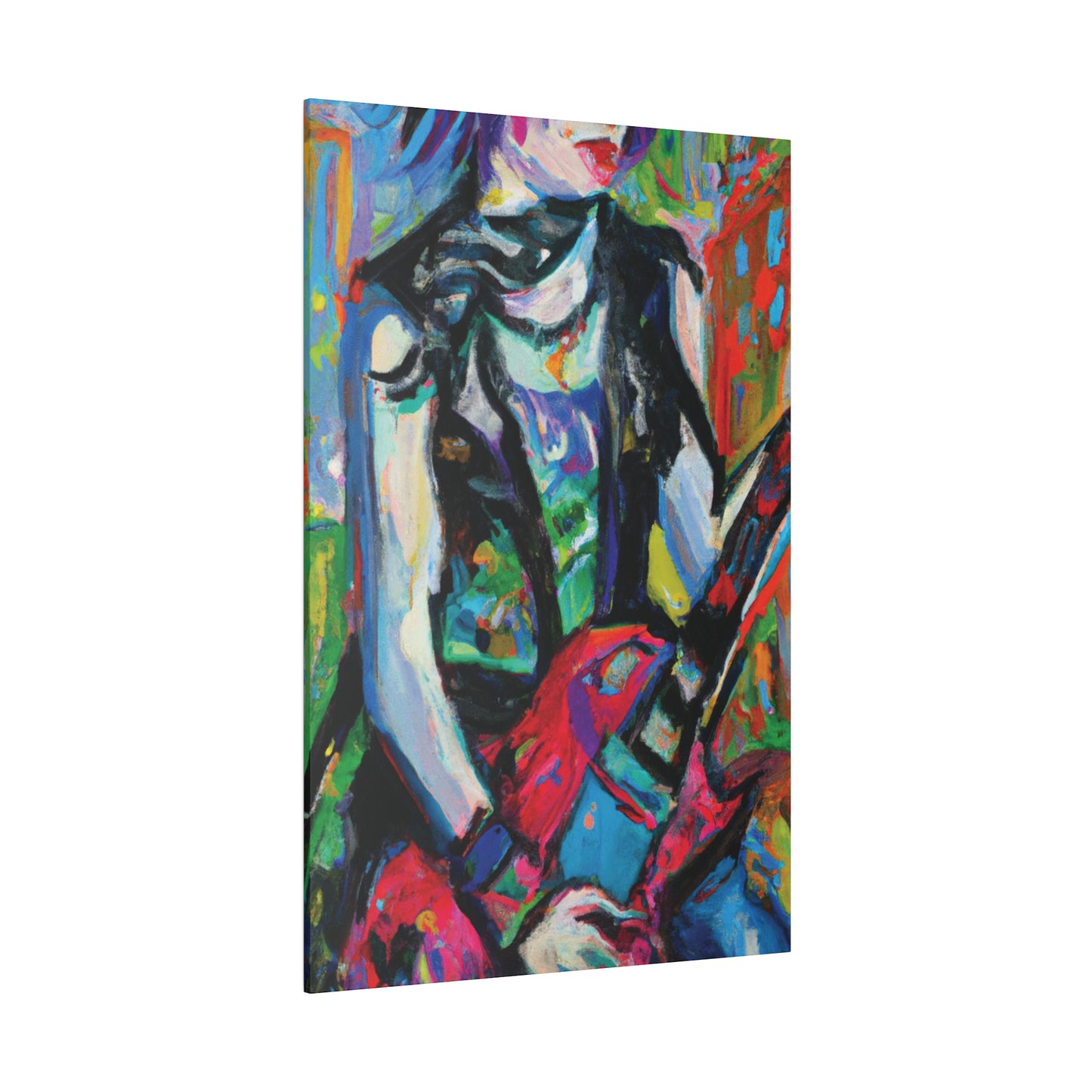 7129F - Rockstar Oil Painting Style Print | Poster | Home Decor | Wall Art | Music Art | Canvas