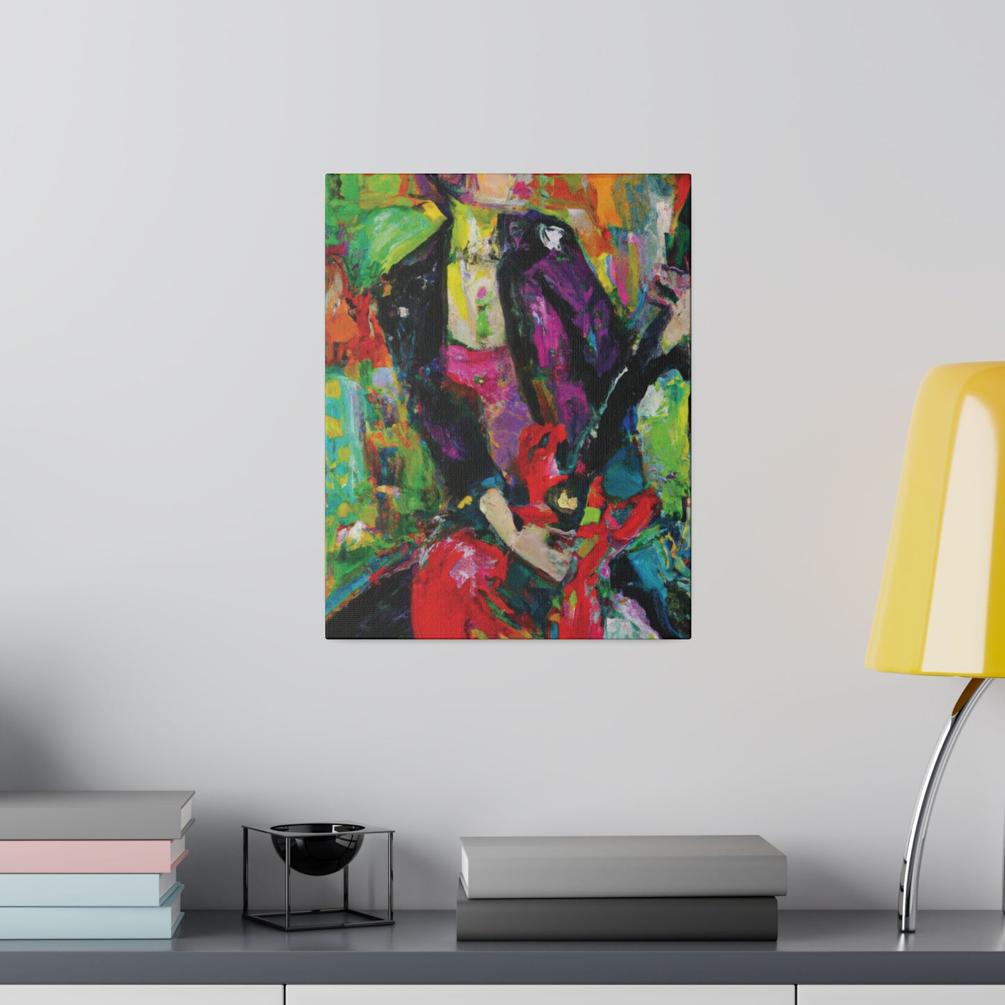 323O - Rockstar Oil Painting Style Print | Poster | Home Decor | Wall Art | Music Art | Canvas