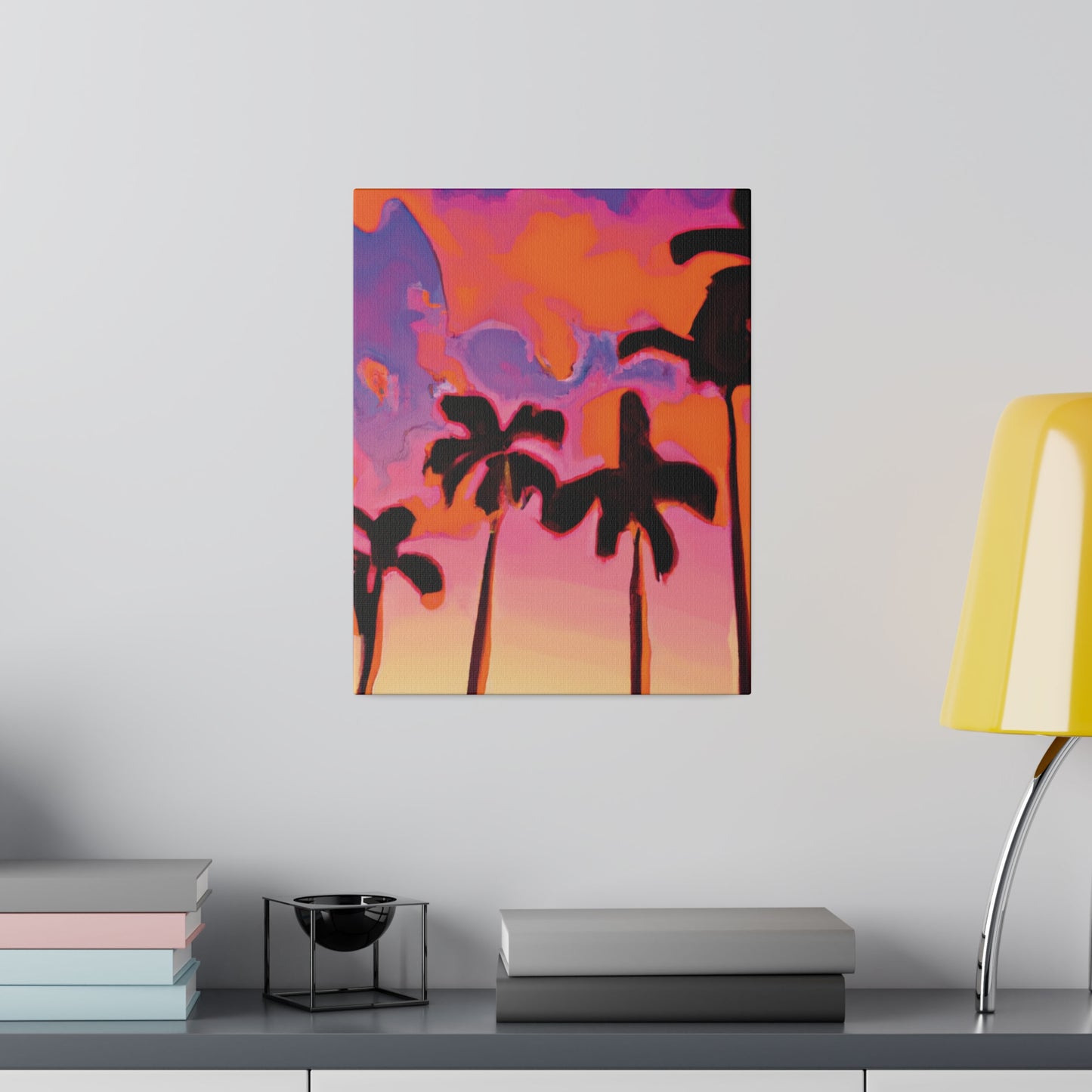 7182U - Miami Beach Sunset Painting Print | Miami | Beach | Sunset | Poster | Home Decor | Wall Art | Canvas