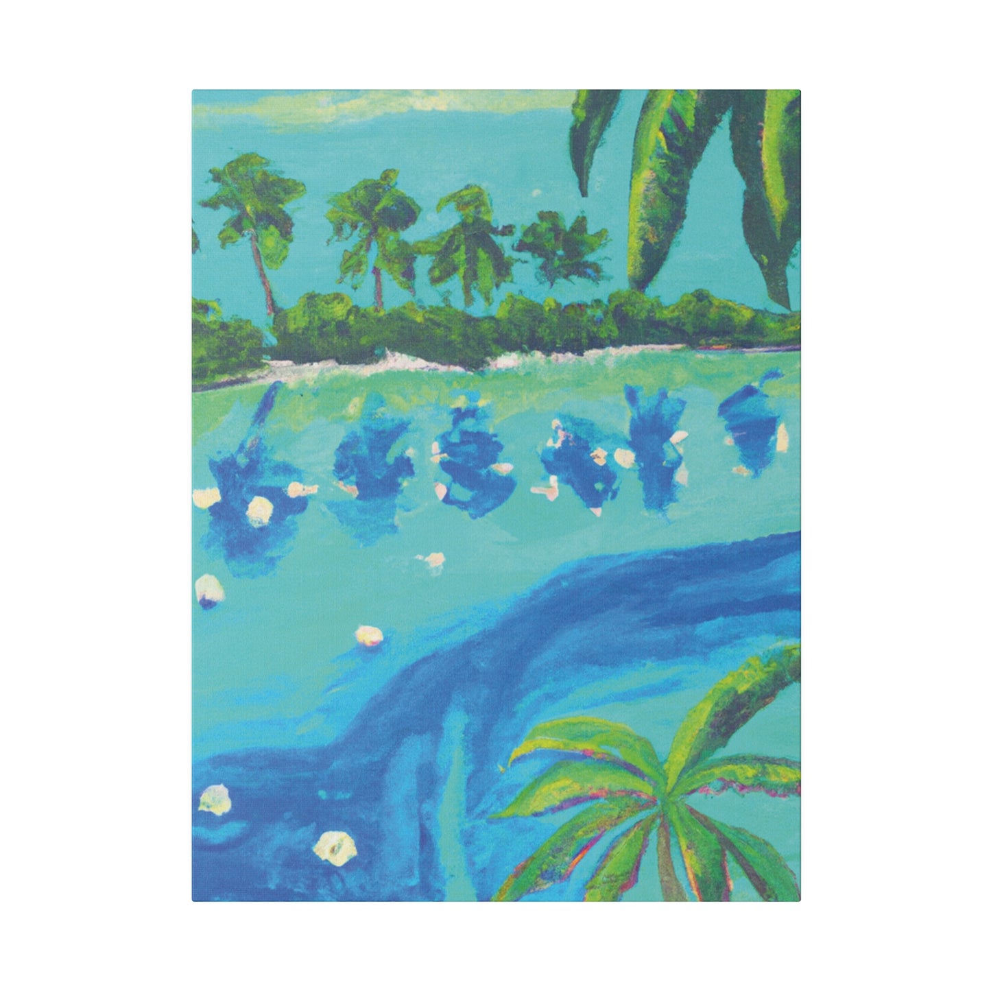 7772T - Bahamas Ocean Painting Print | Bahamas | Ocean | Beach | Poster | Home Decor | Wall Art | Canvas