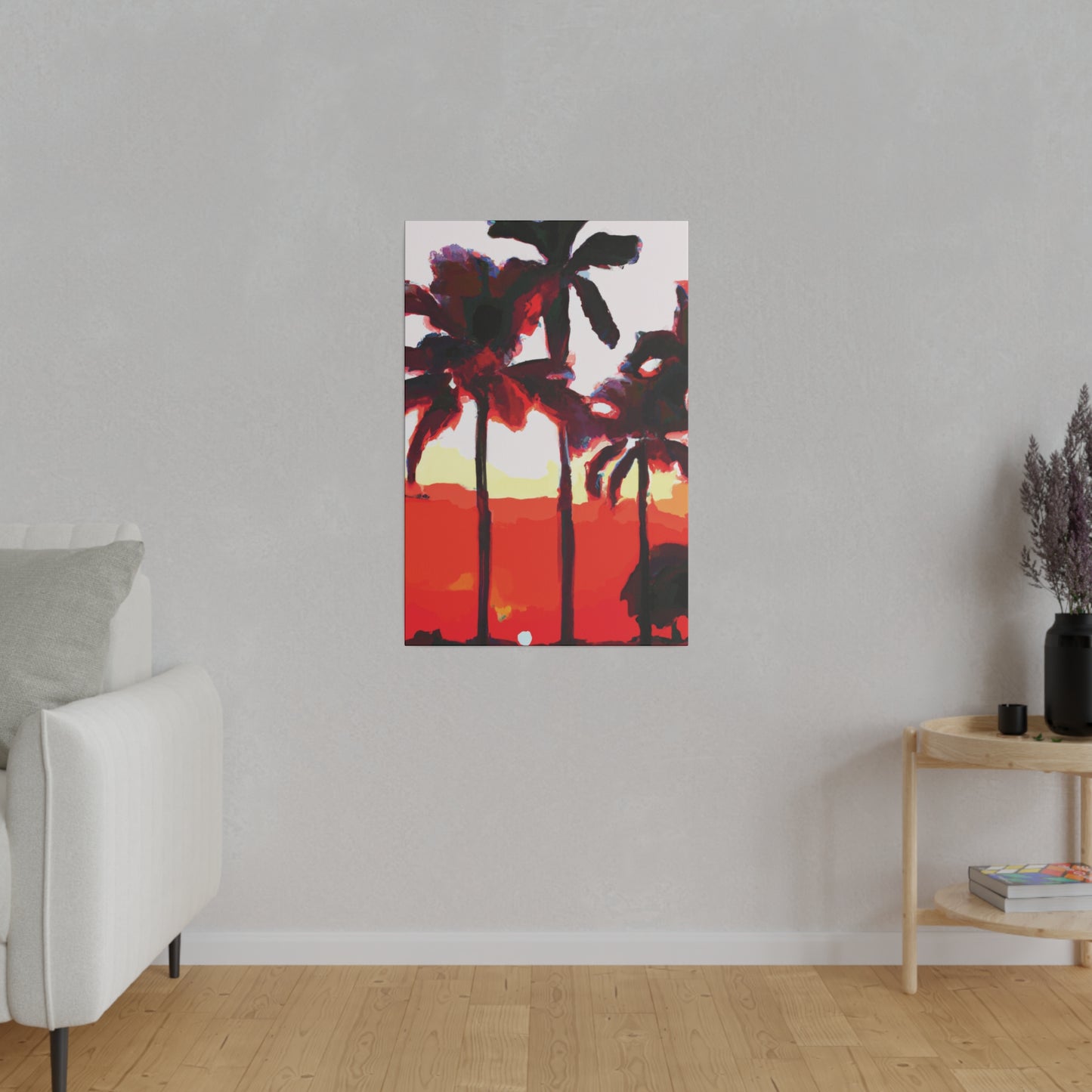 6831K - Miami Beach Sunset Painting Print | Miami | Beach | Sunset | Poster | Home Decor | Wall Art | Canvas