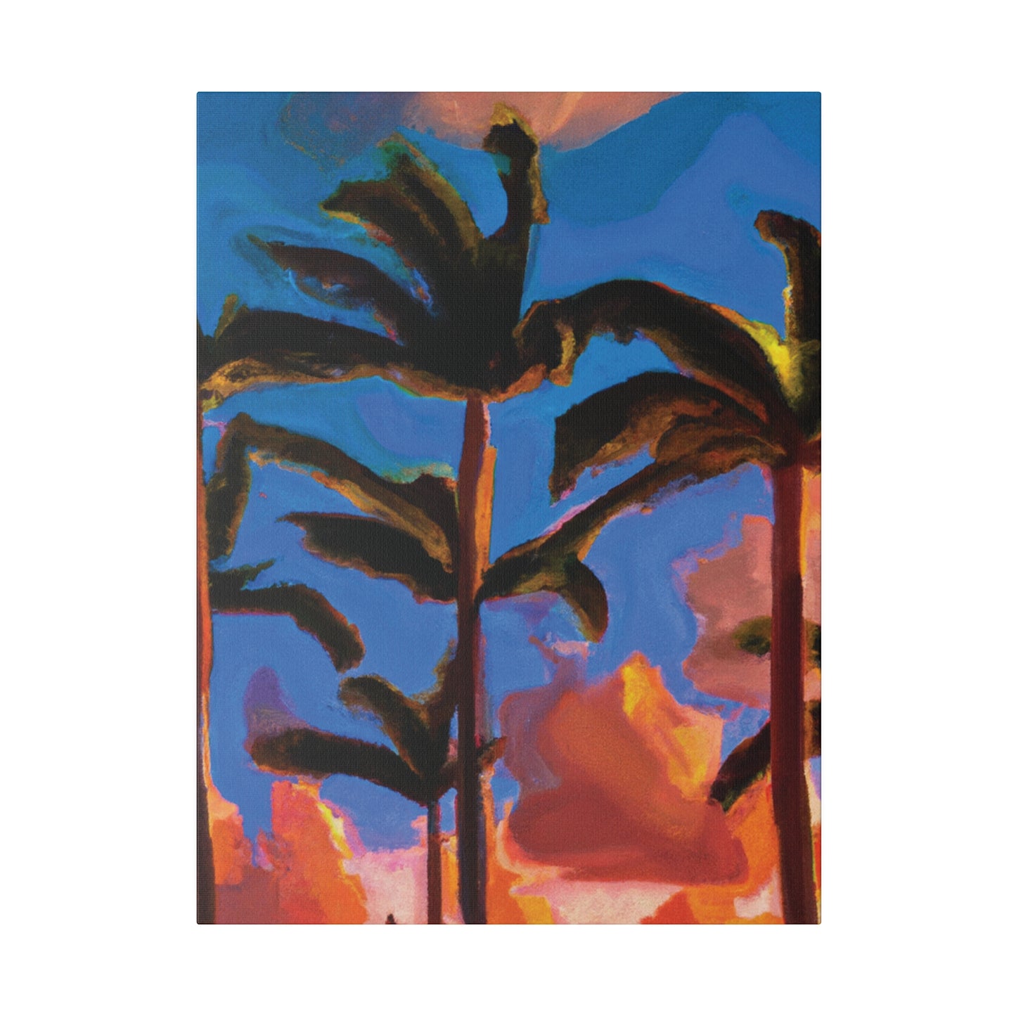 4464U - Miami Beach Sunset Painting Print | Miami | Beach | Sunset | Poster | Home Decor | Wall Art | Canvas