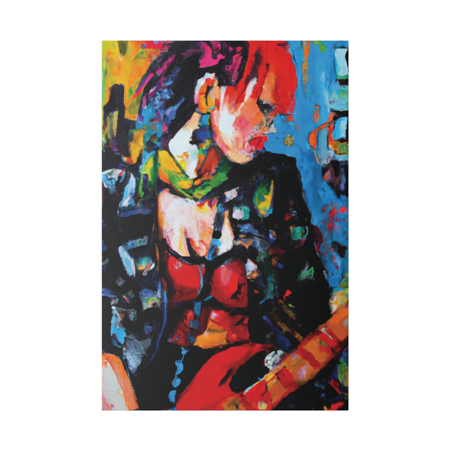 9602B - Rockstar Oil Painting Style Print | Poster | Home Decor | Wall Art | Music Art | Canvas