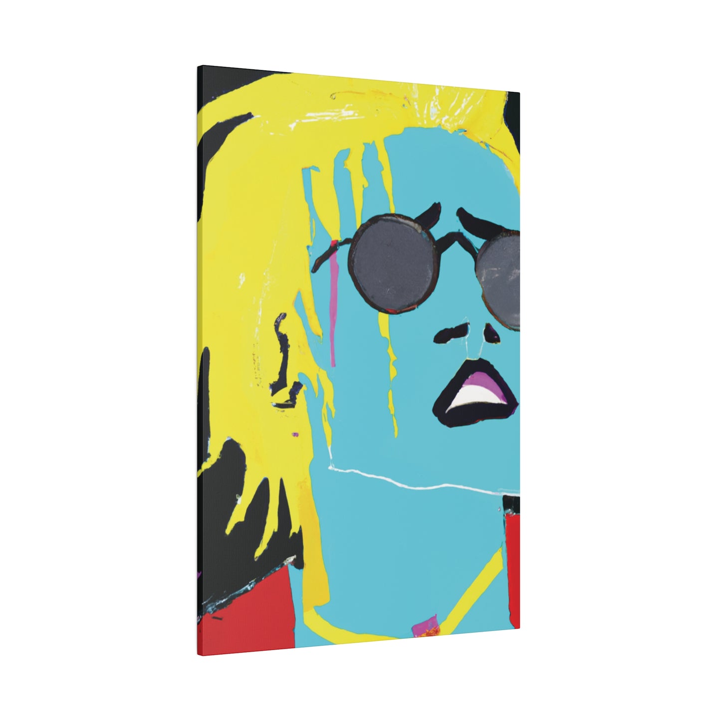 3863S - Rockstar Painting Print | Face | Abstract | Poster | Home Decor | Wall Art | Music Art | Canvas