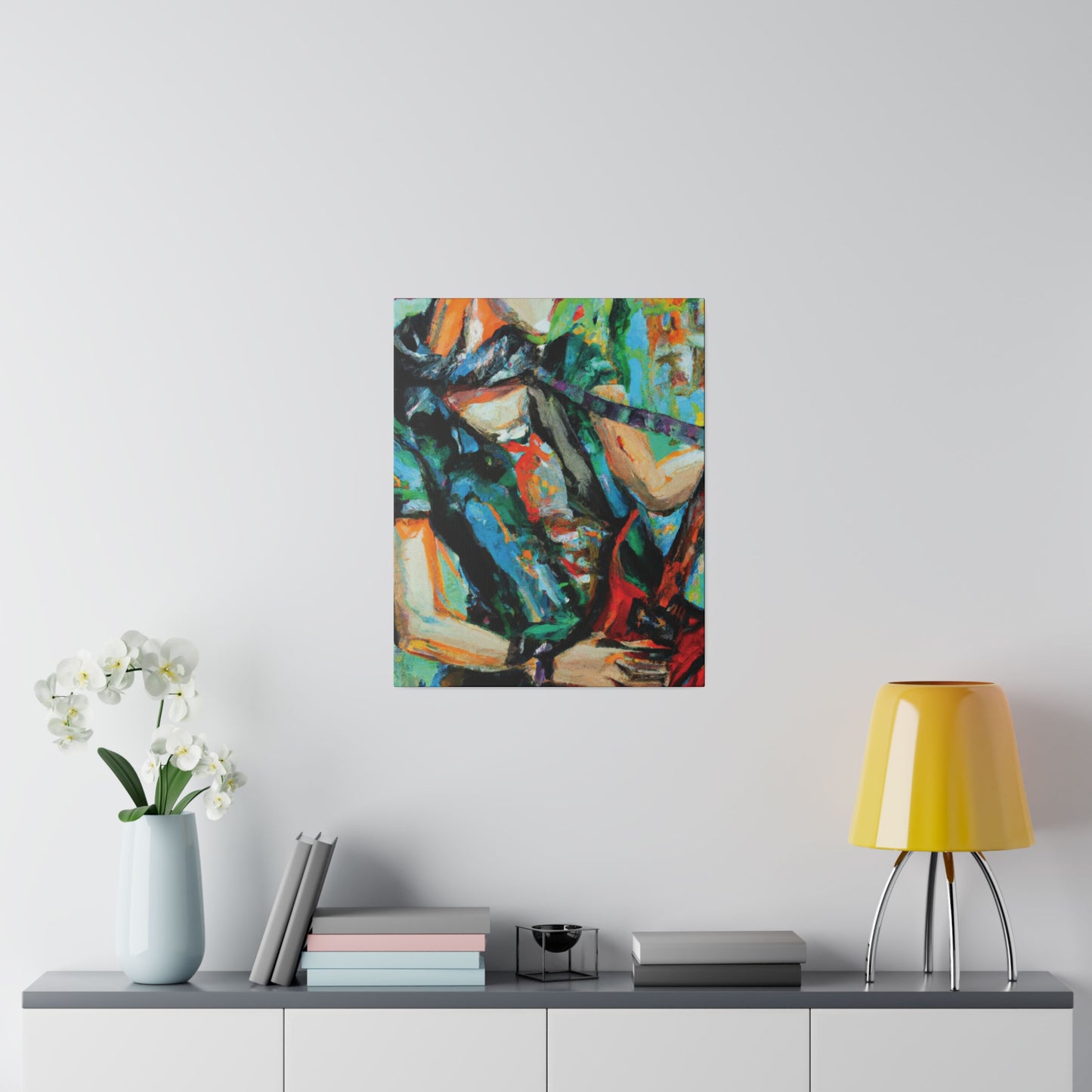 5279Q - Rockstar Oil Painting Style Print | Poster | Home Decor | Wall Art | Music Art | Canvas