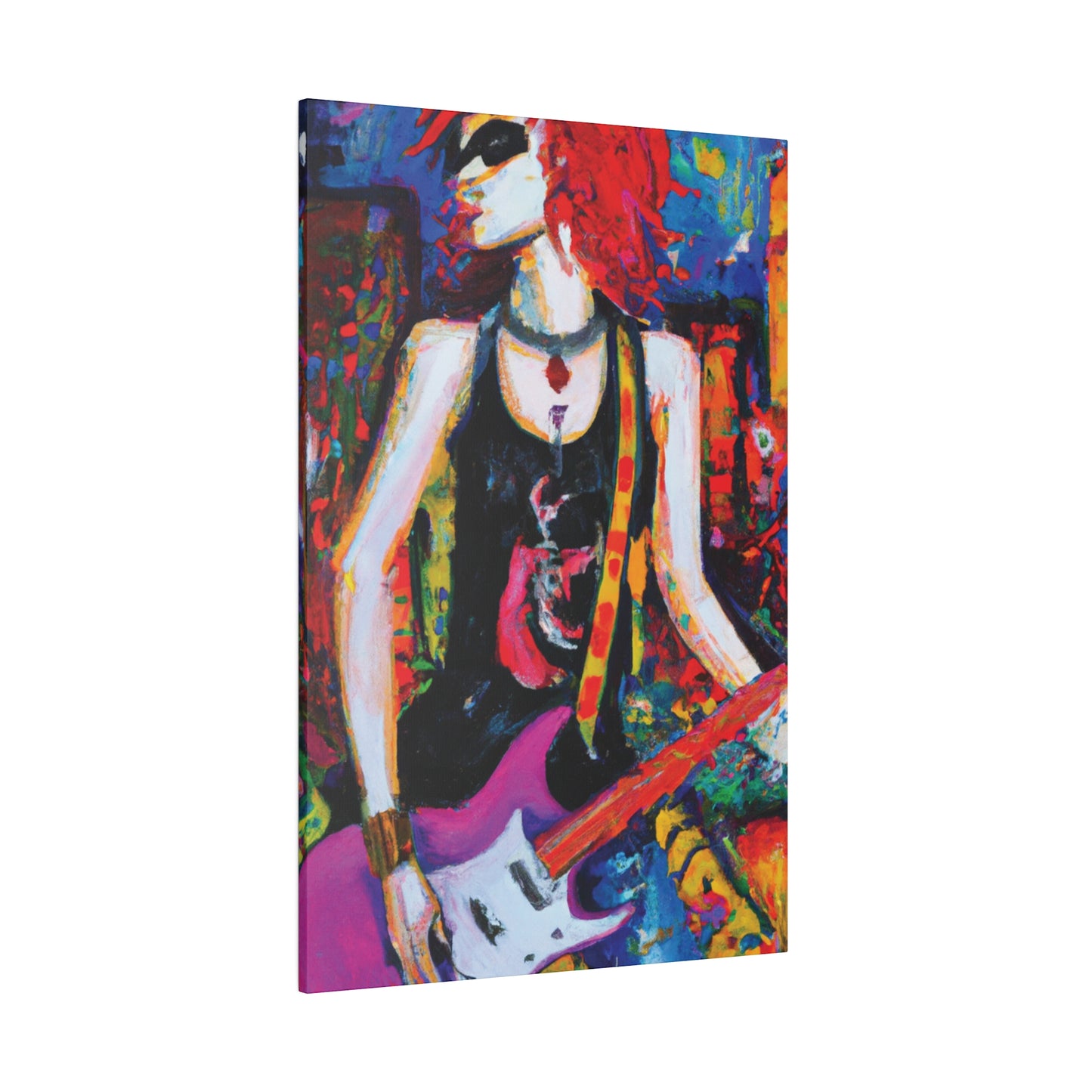 9648D - Rockstar Oil Painting Style Print | Poster | Home Decor | Wall Art | Music Art | Canvas